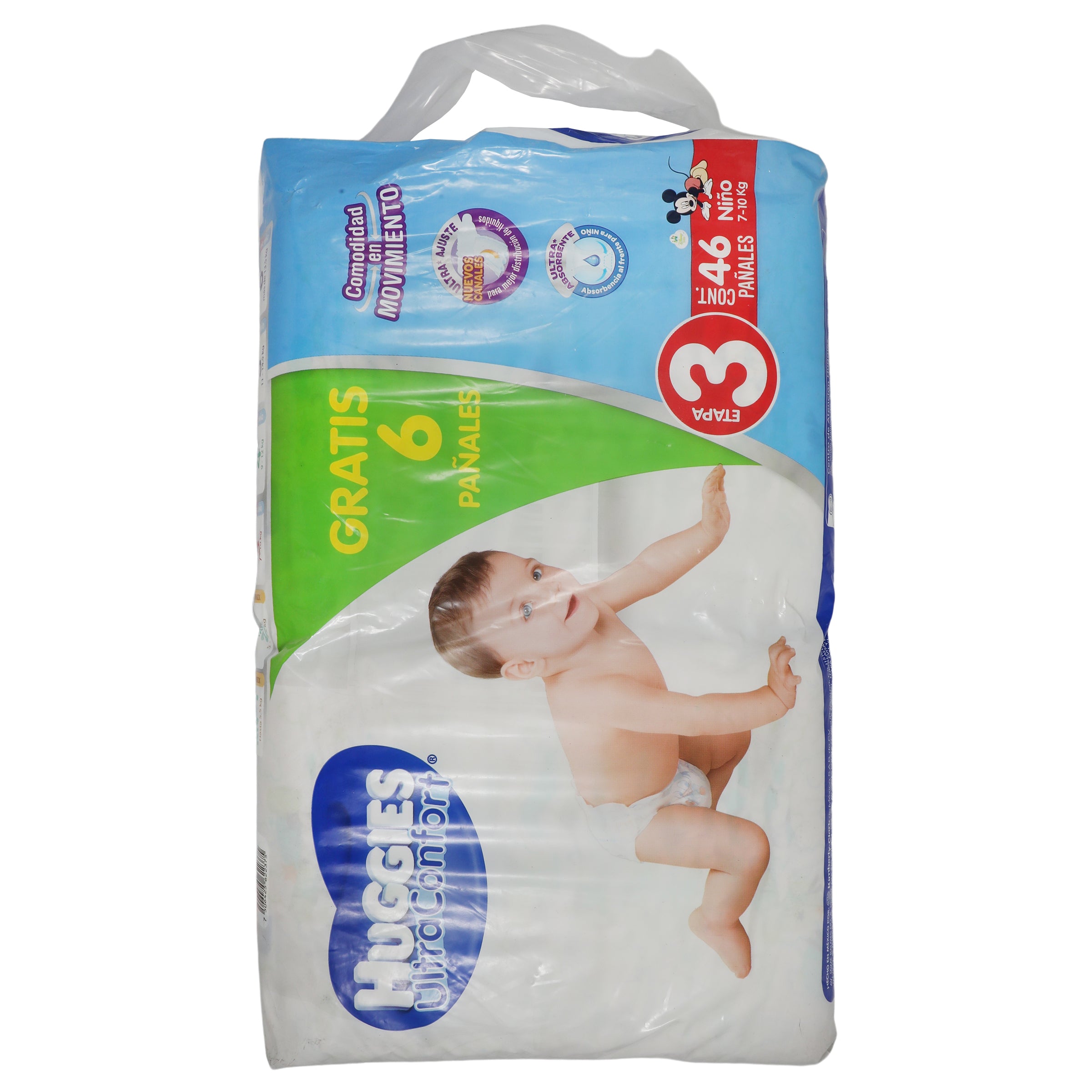 Huggies Ultra Confort Etapa 3 Niño C/40  6 Gratis-7