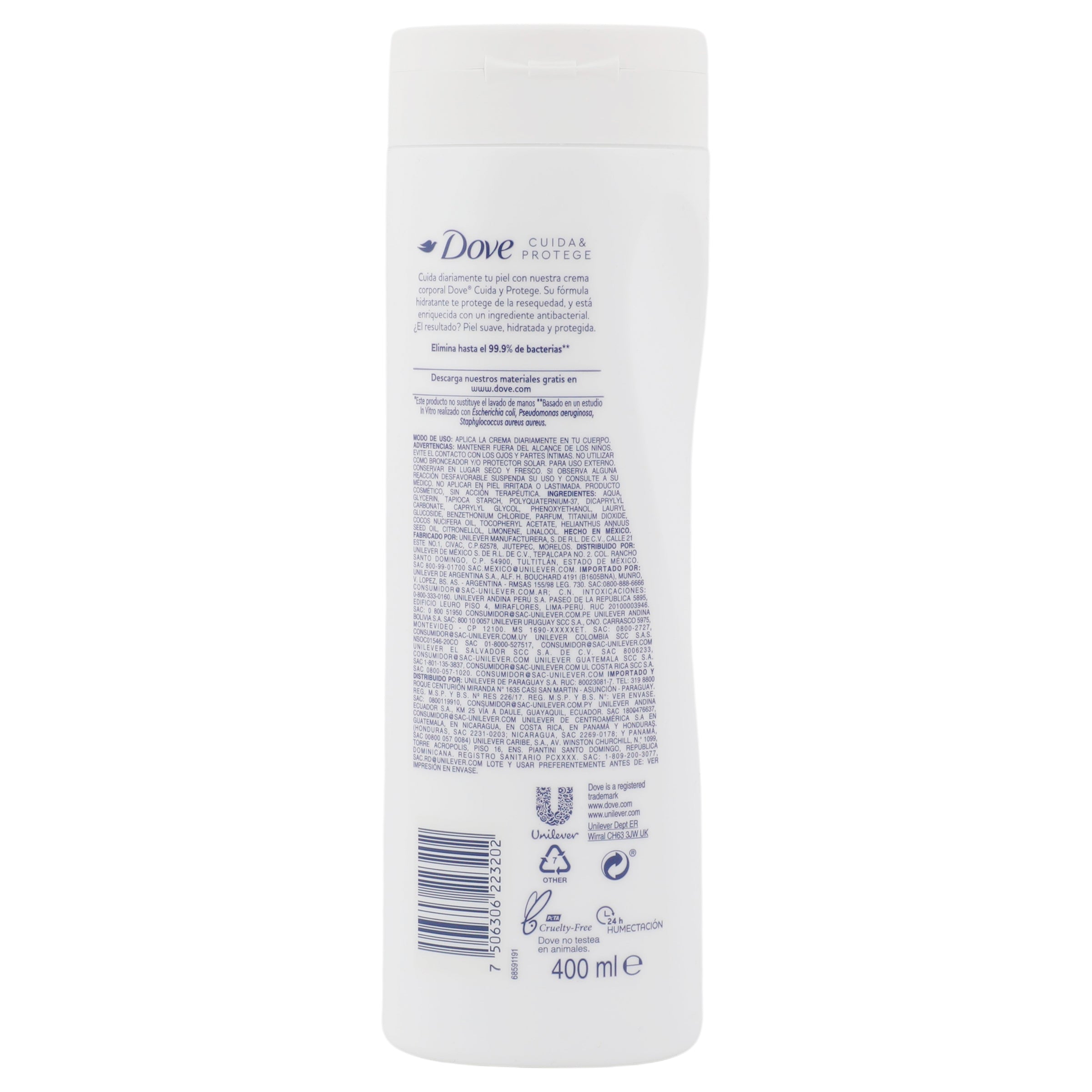 Crema Dove Corporal C-Prot Antib 400 Ml-7