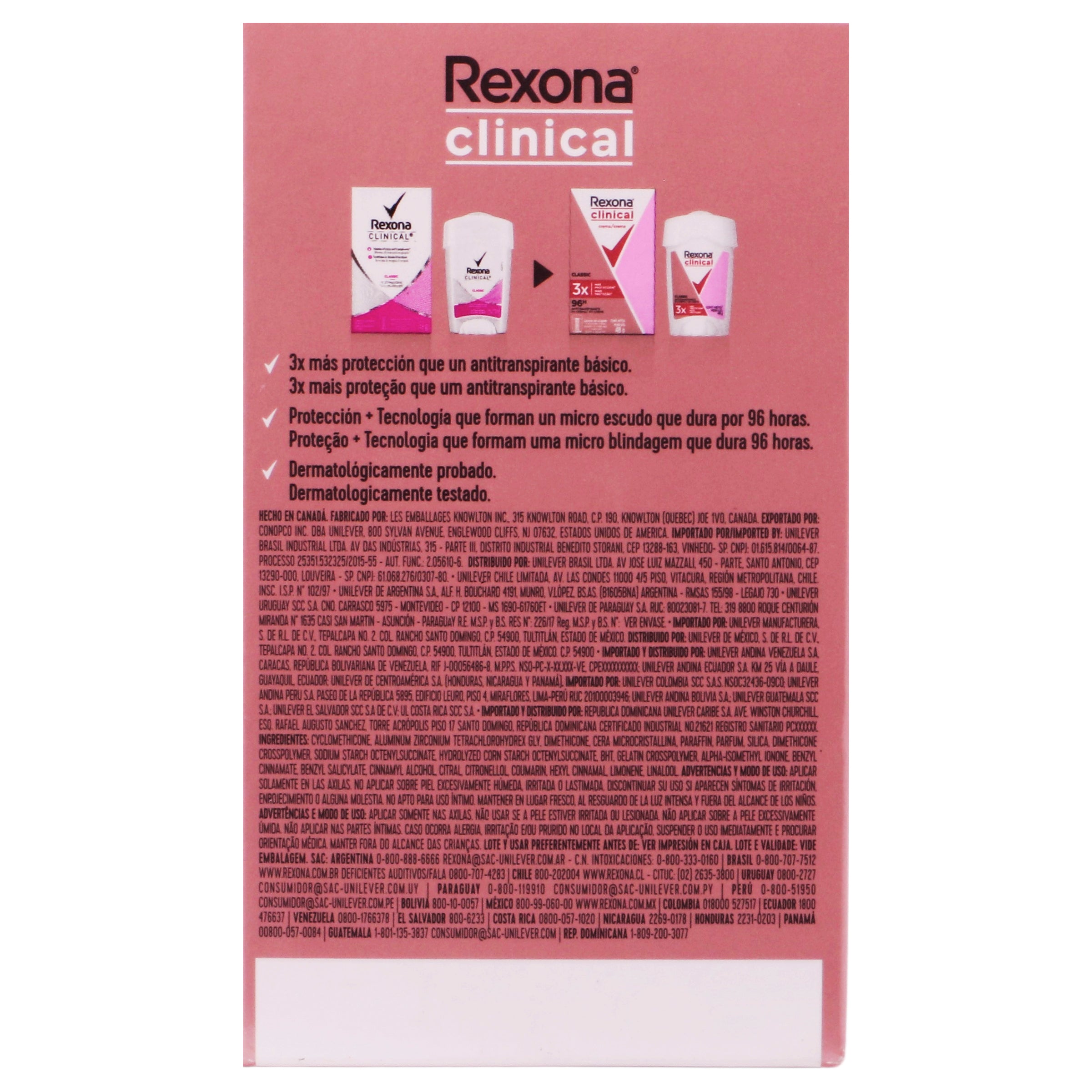 Desodorante Rexonawom Clinicalcrema St48 Gn-7