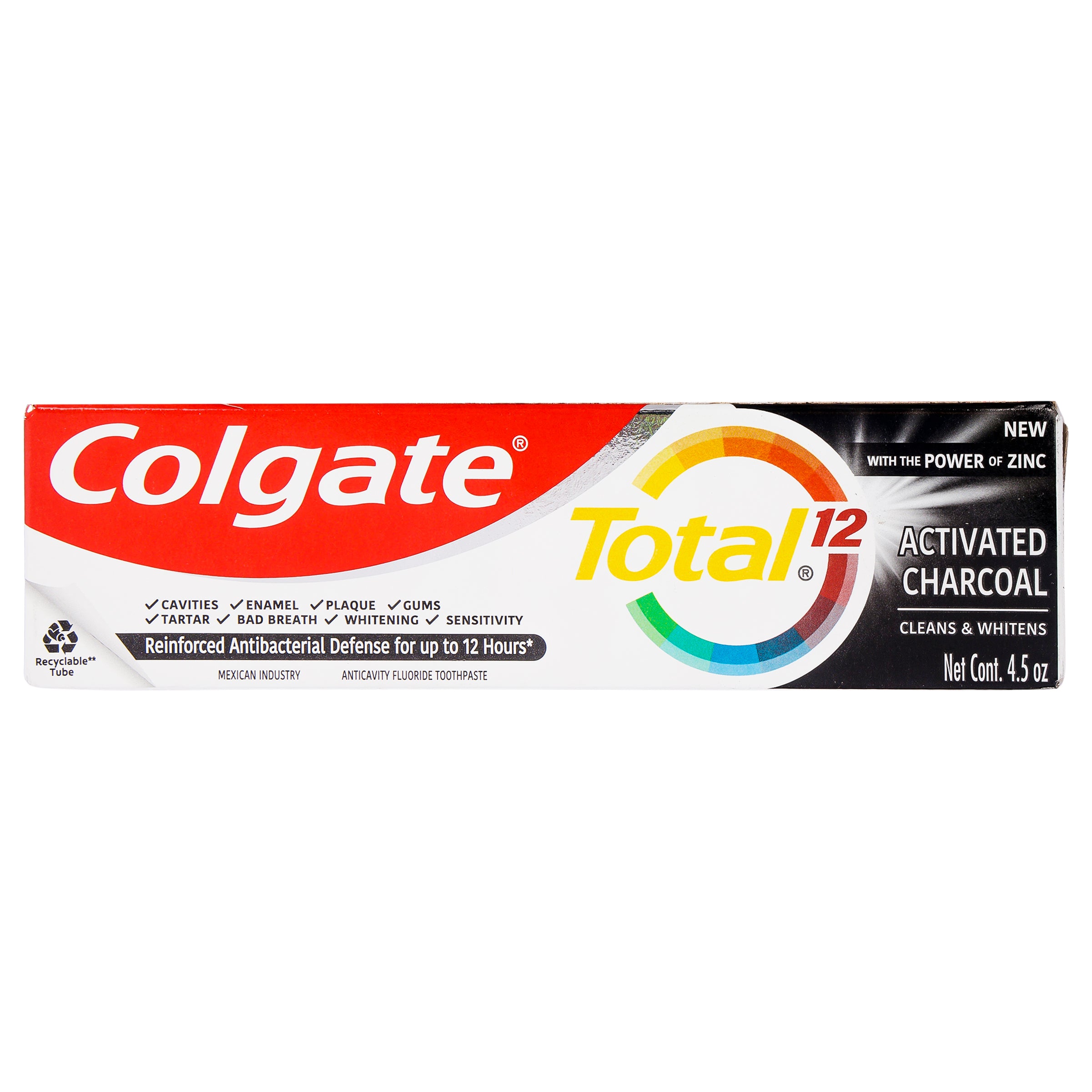 Crema Dental Colgate Total 12 Carbon Activado 100 Ml-8