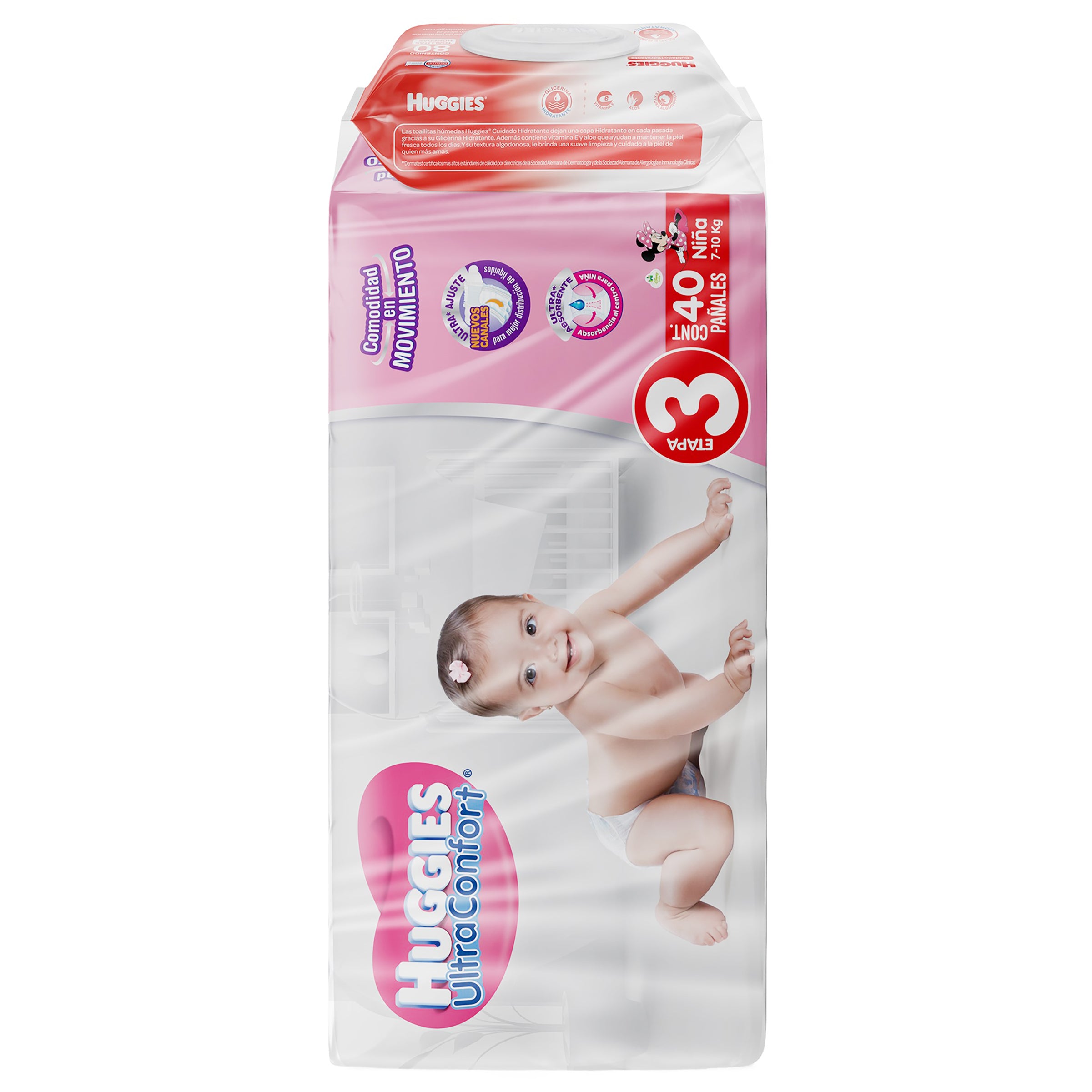 Pañal Huggies Ultra Conf Niña Con 40 Etapa 3 +Tas Hum-5