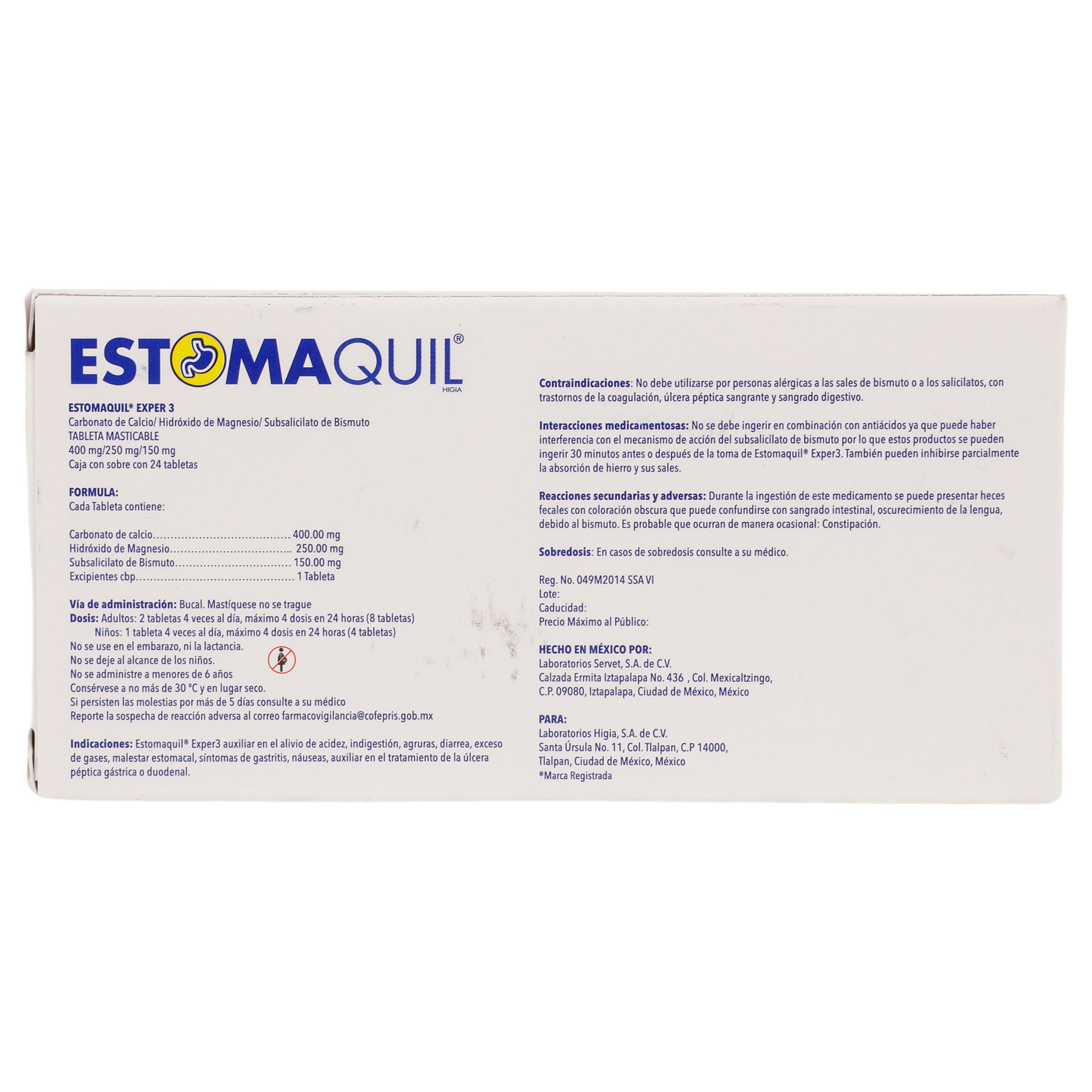 Estomaquil Exper3 Con 24 Tabletas Masticables Menta-7