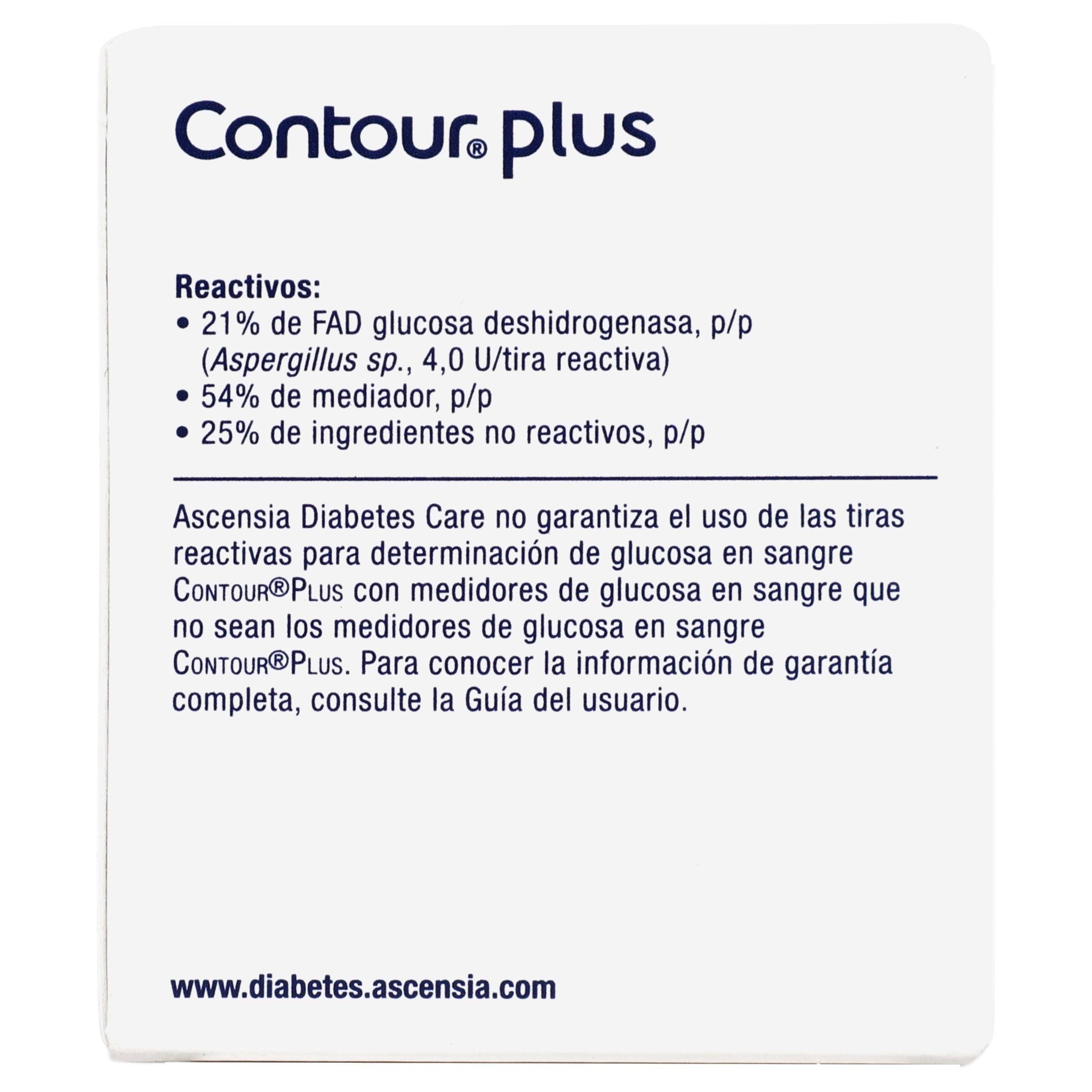 Contour Plus Tiras Reactivas Con 25 Piezas-6