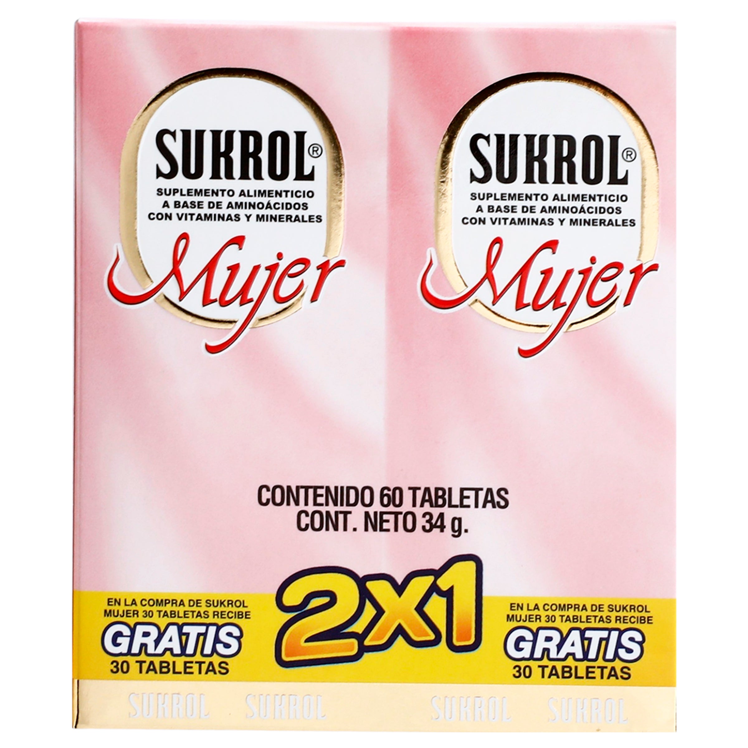 Sukrol Mujer Suplemento Alimenticio Con 30 Tabletas 2X1-7