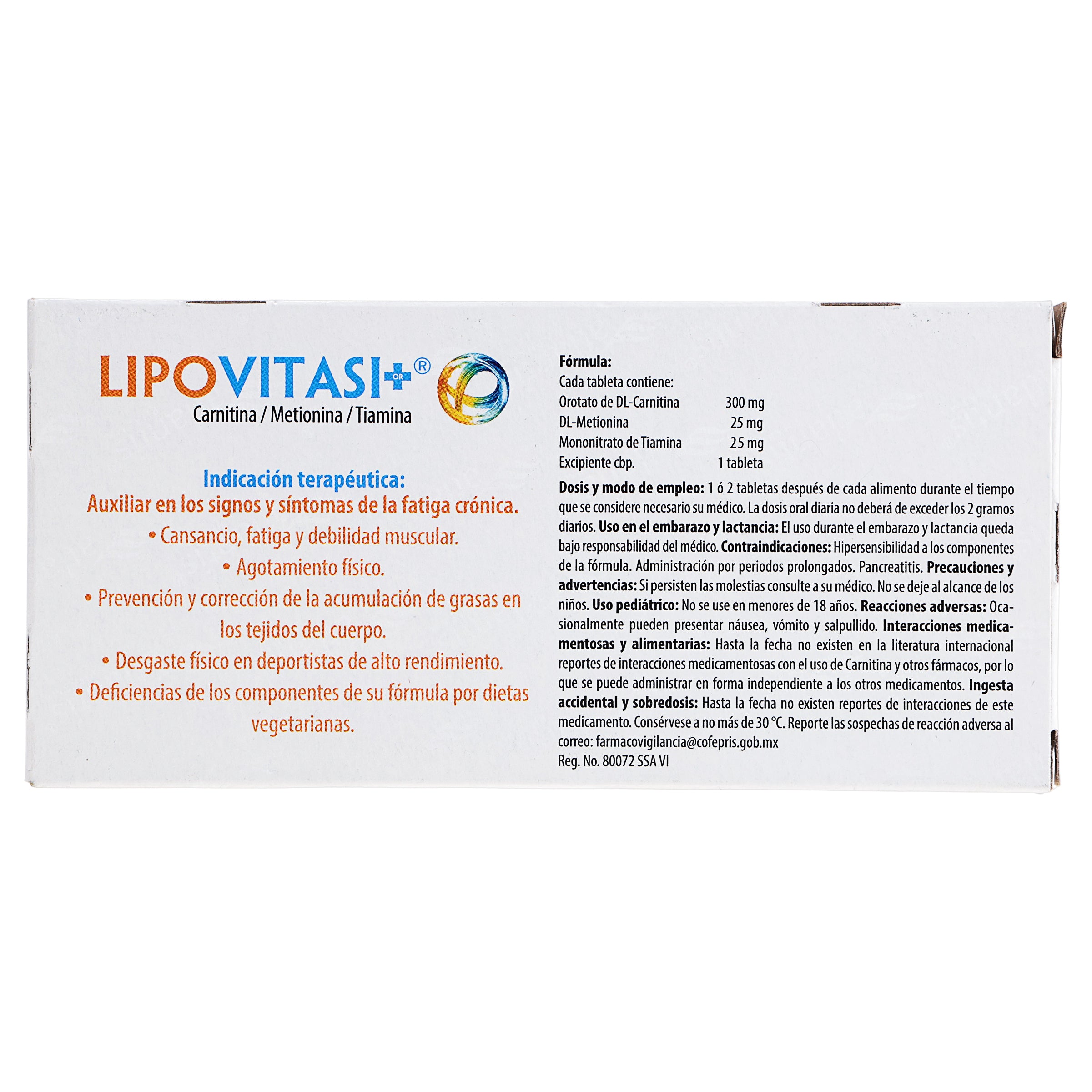 Lipovitasi-Or 300/25/25 Mg Con 60 Comprimidos-6