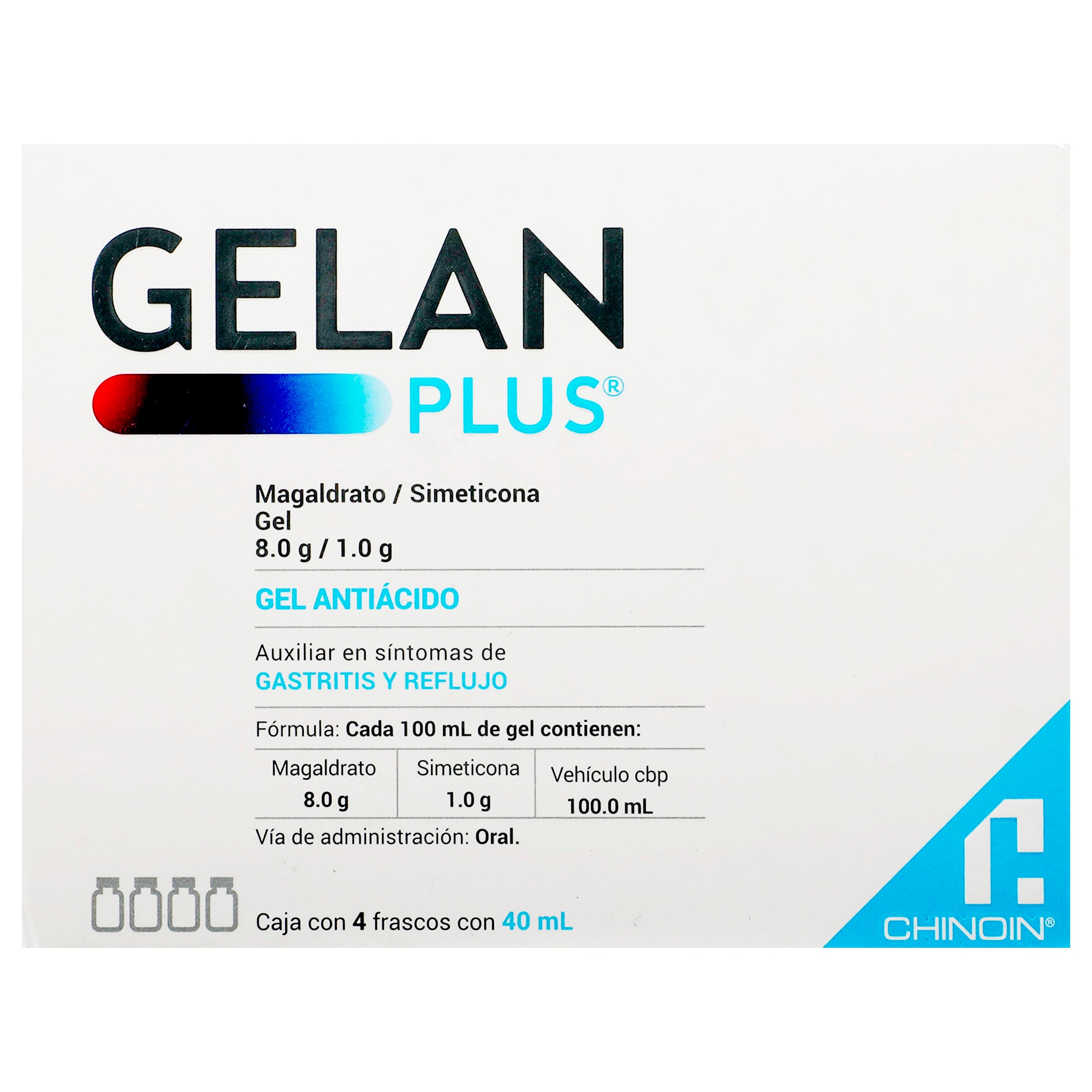 Gelan Plus 8 1G Gel 40 Ml Caja Con  4 Frascos-6