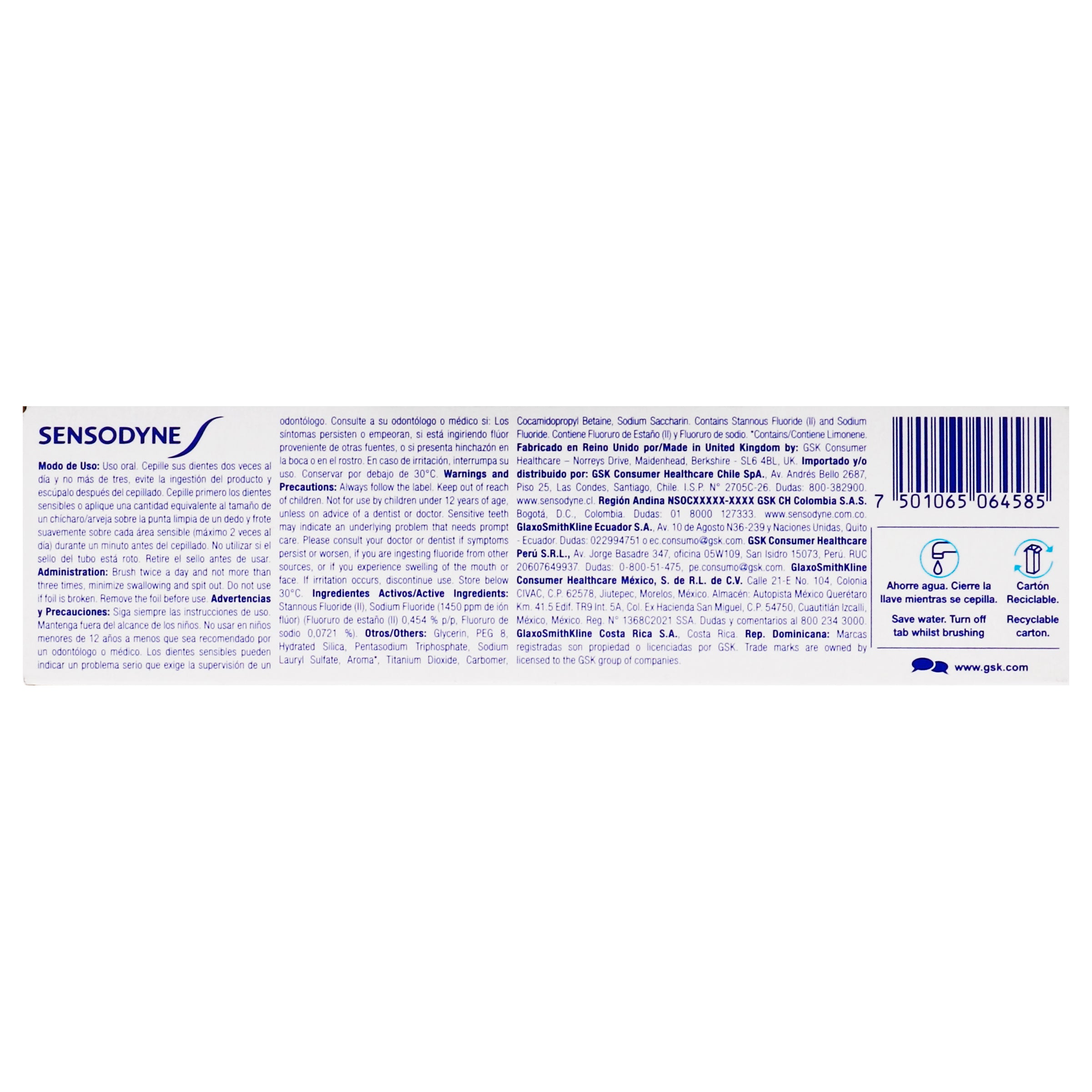 Sensodyne Sensibilidad Y Encias Blan 100 G-7