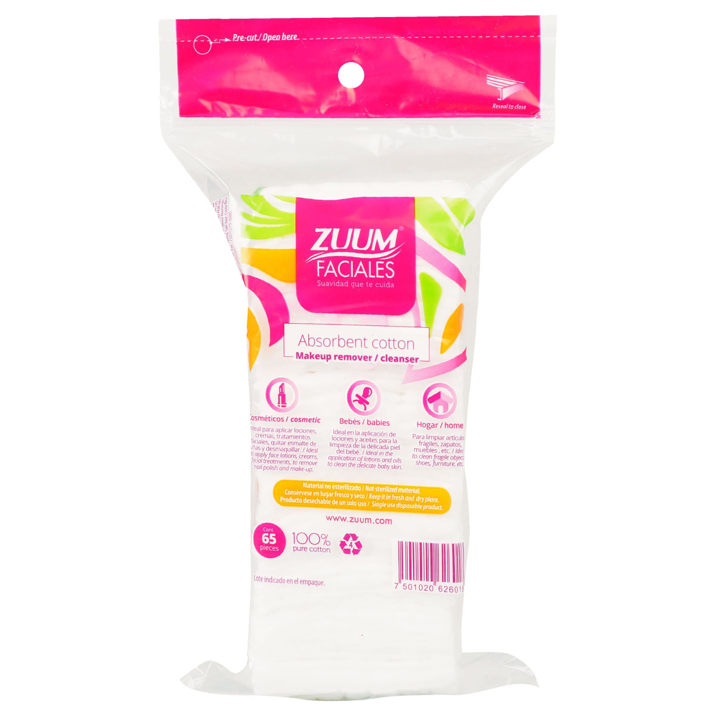 Algodón Zuum Facial 50 G 2601-2