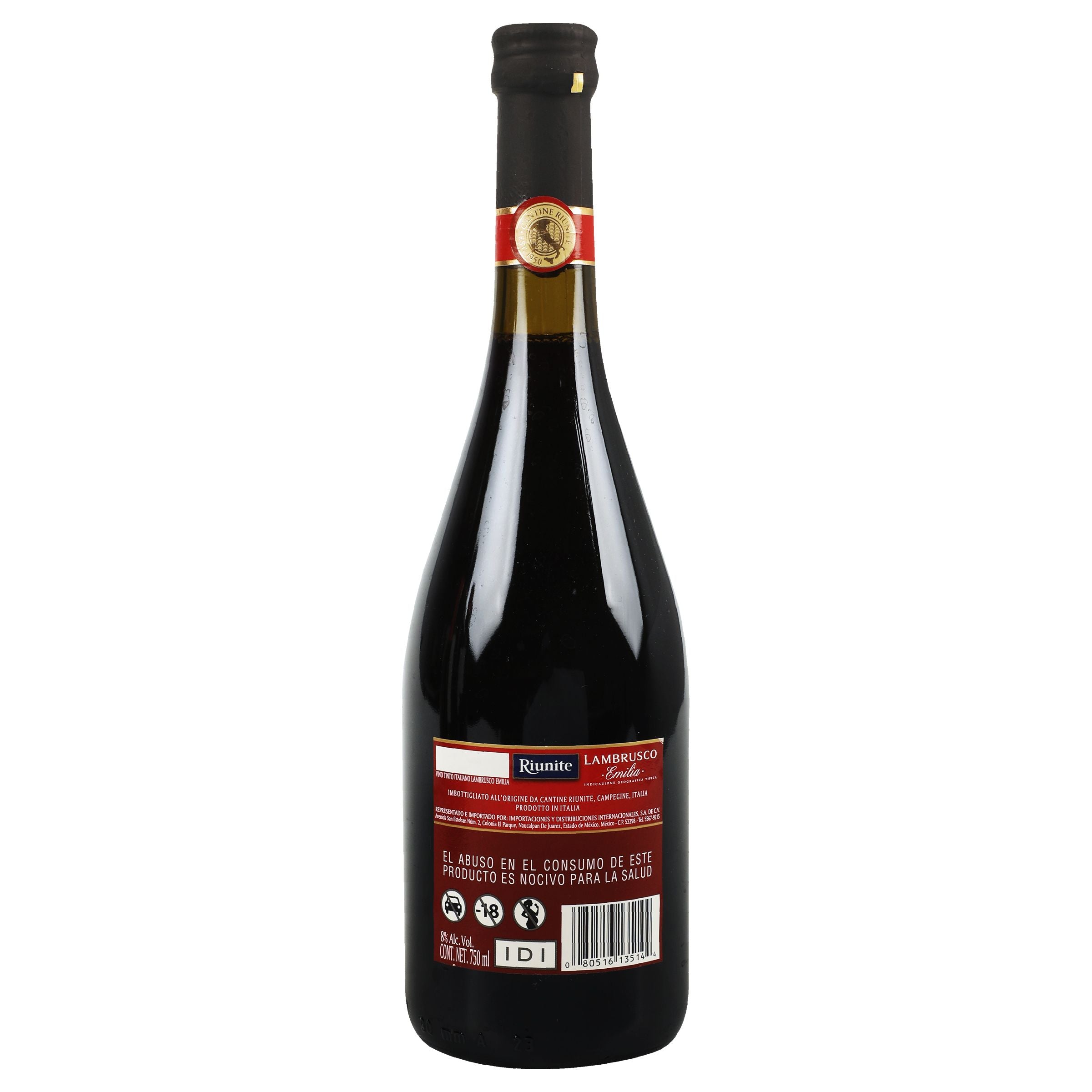 Vino Tinto Riunite Lambrusco 750 Ml-4