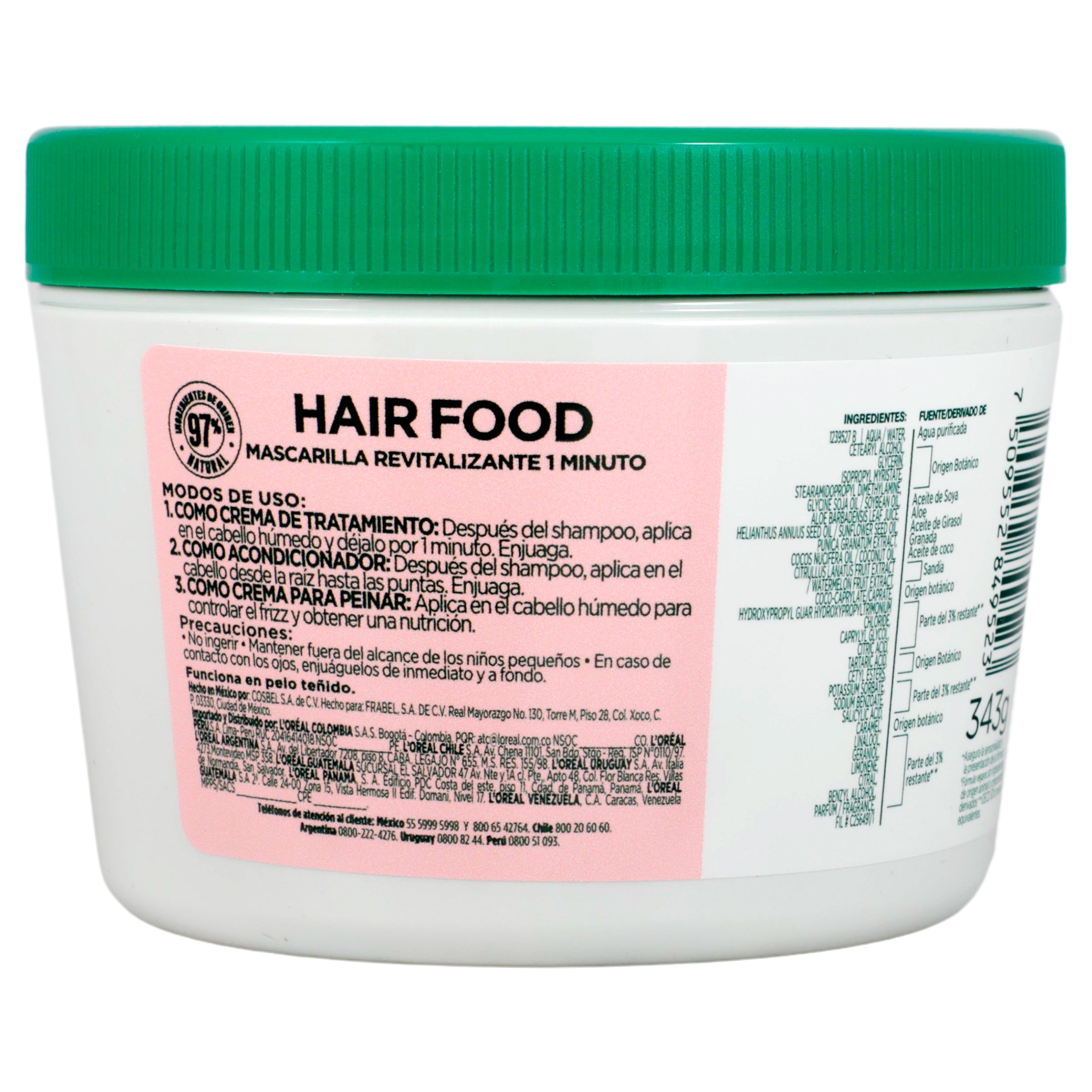 Mascarilla Fructis Hair Food Sandia 350 Ml-7