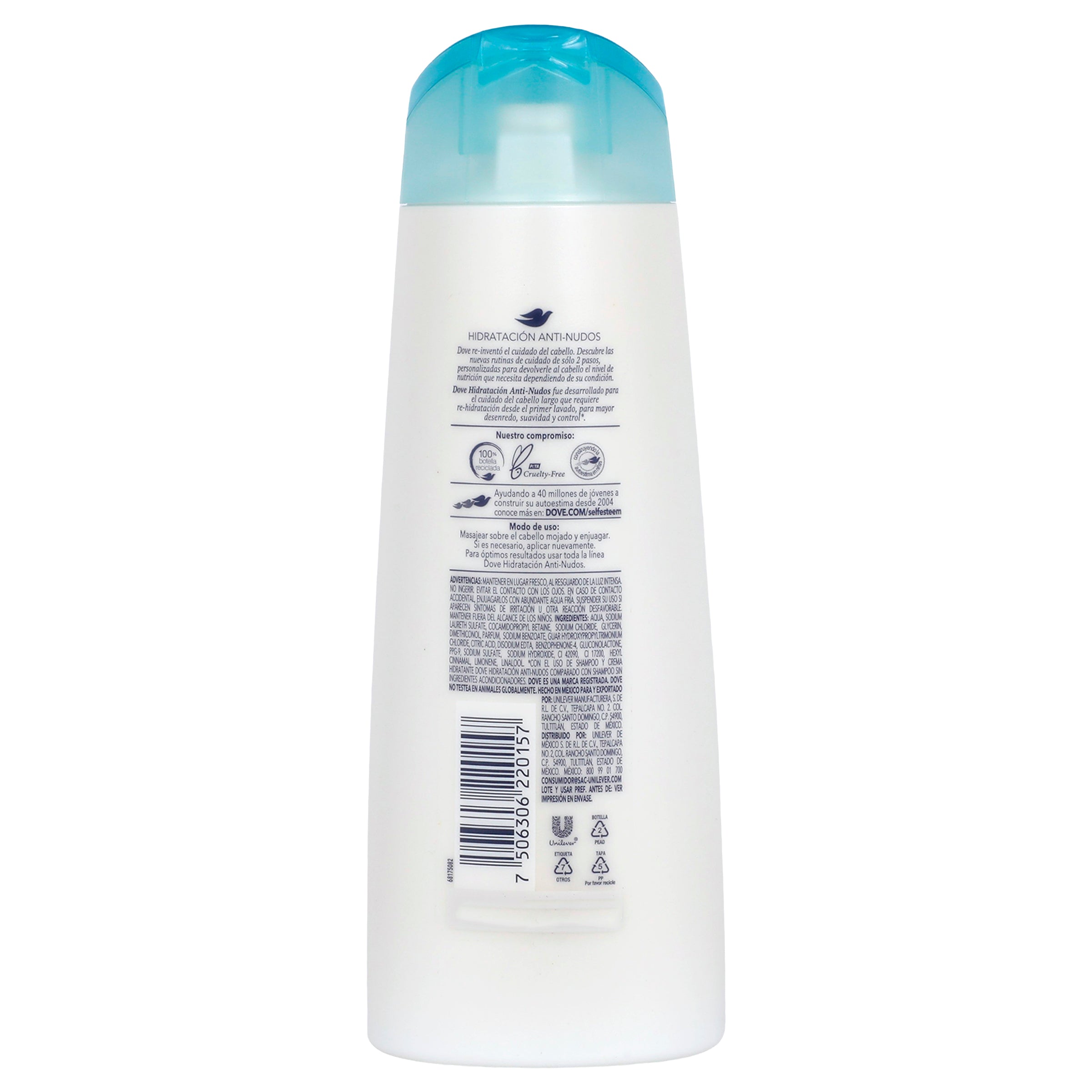 Shampoo Dove Hidra Anti-Nudos 180 Ml-7