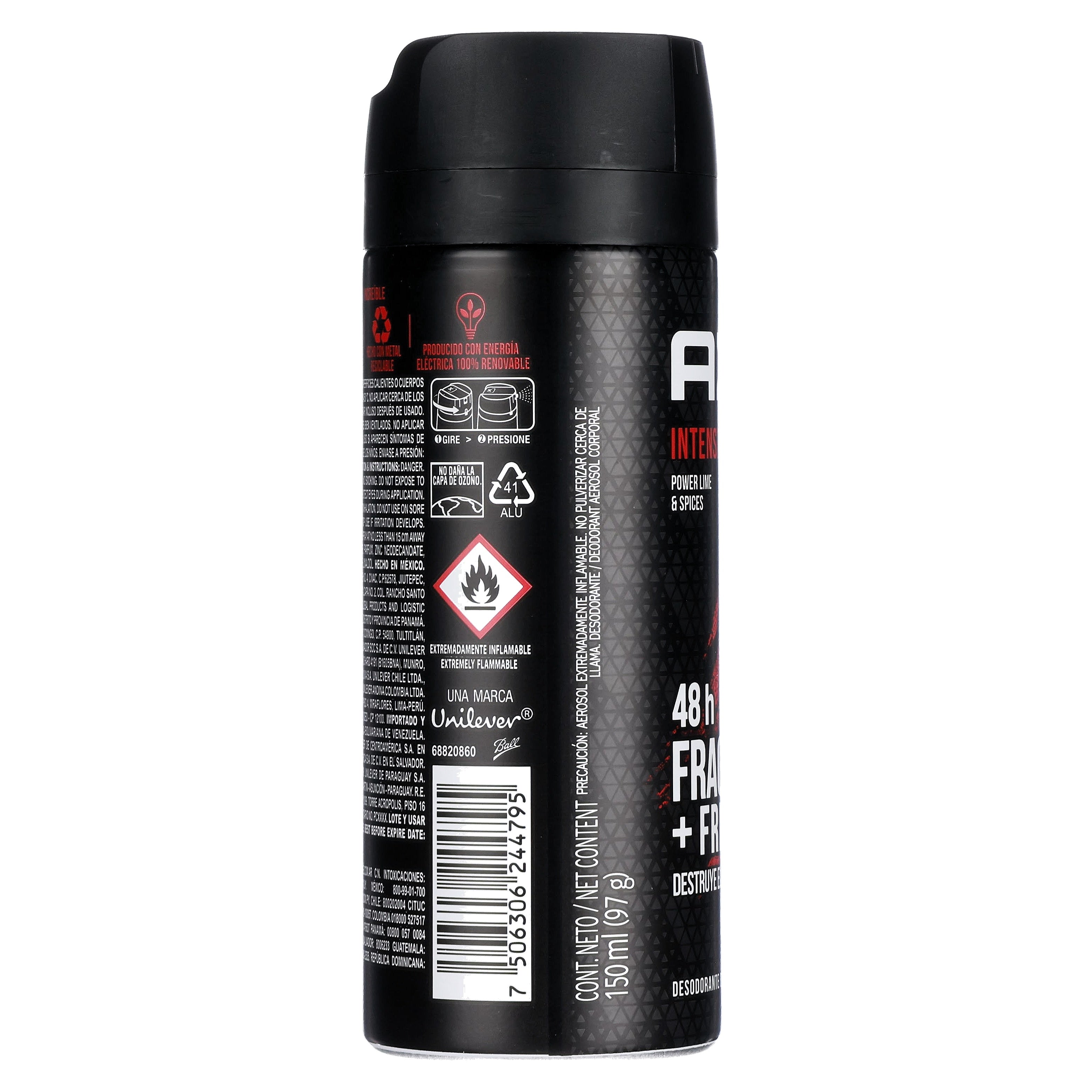 Desodorante Axe Intense 48 Horas Spray 150 Ml-8