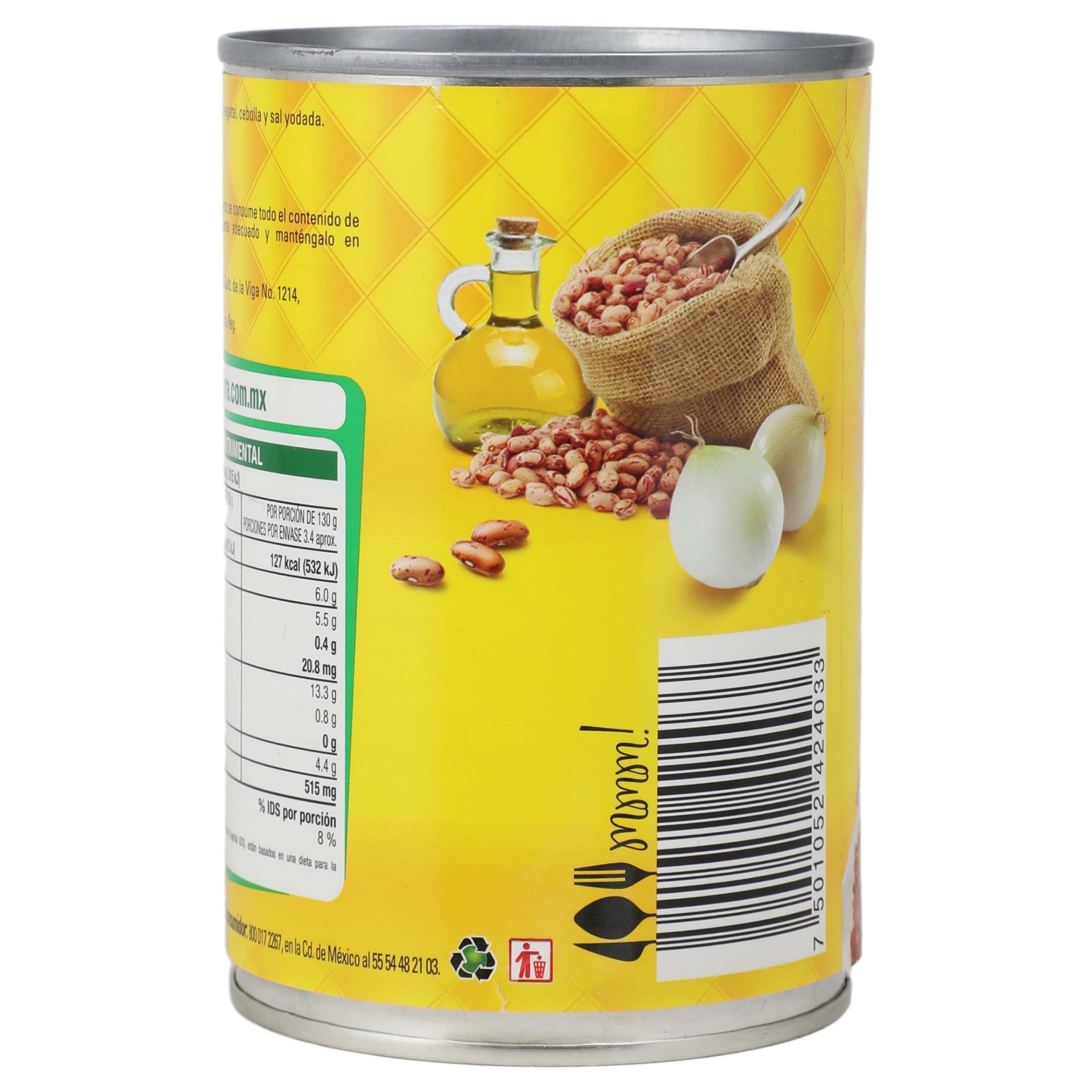 Frijoles Bayos Refritos 440 G La Sierra-6