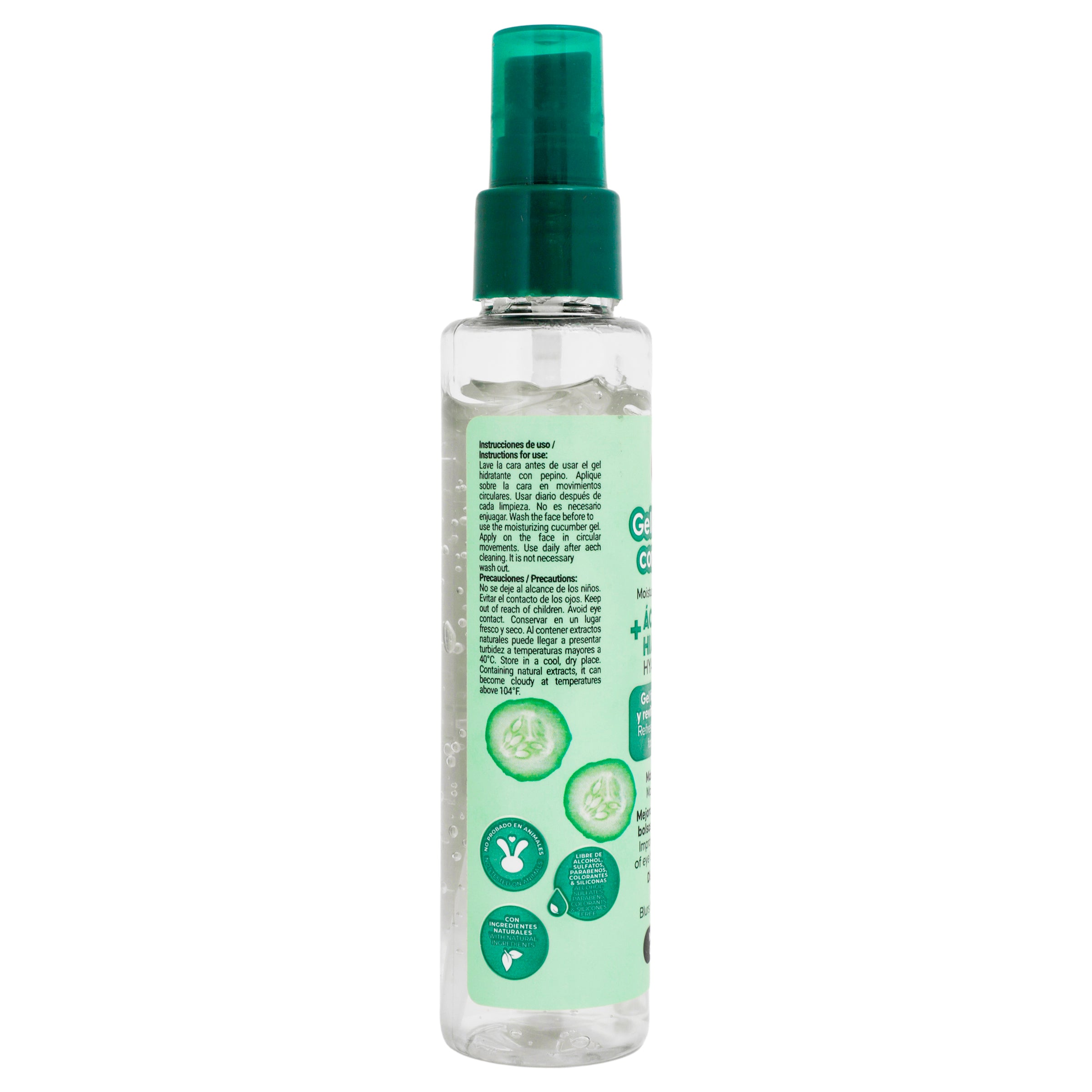 Jaloma Gel Hidratante Con Pepino+ Acido Hialuronico 120 Ml-3