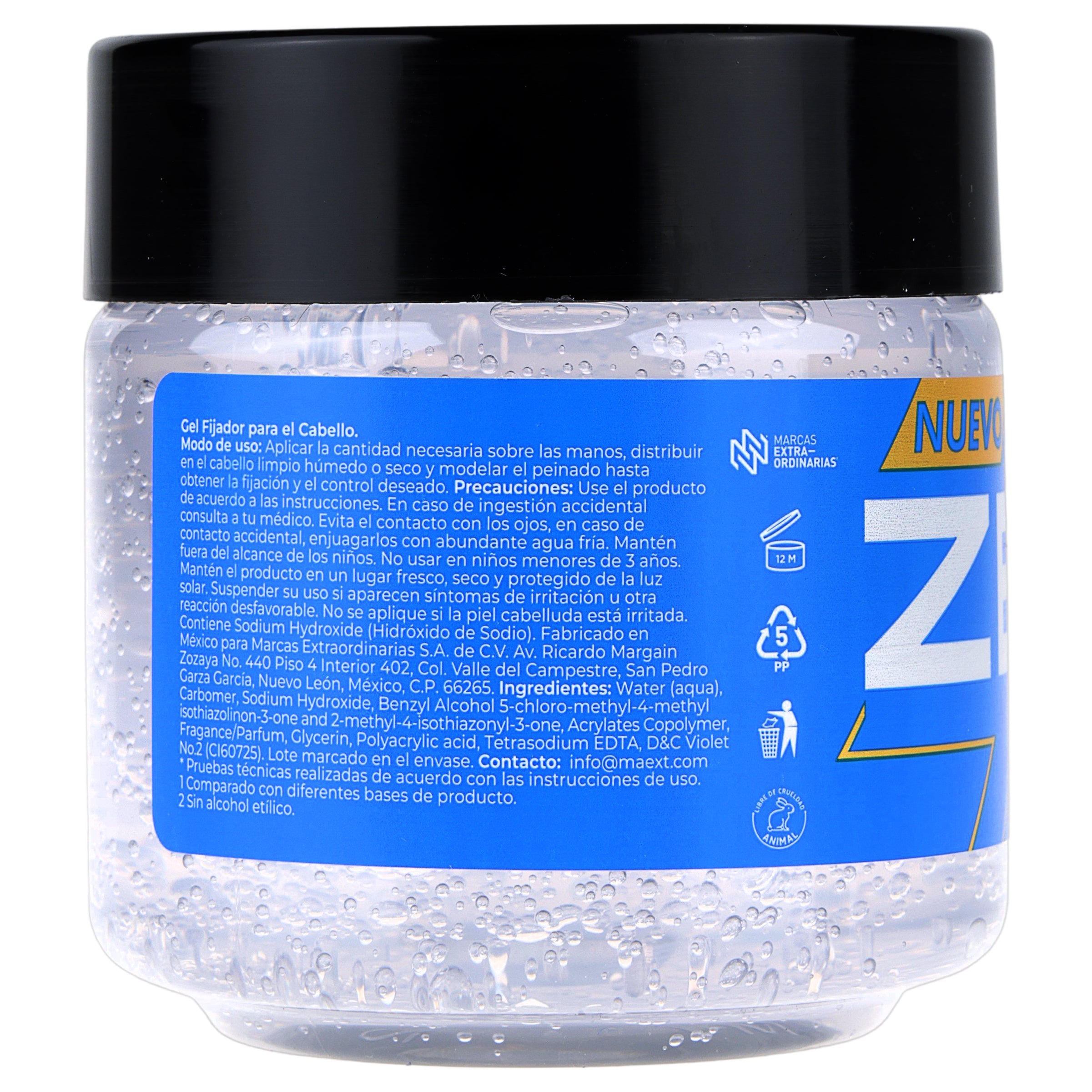 Gel Fijador Para Cabello Zeus Fresh 250 Gr-8