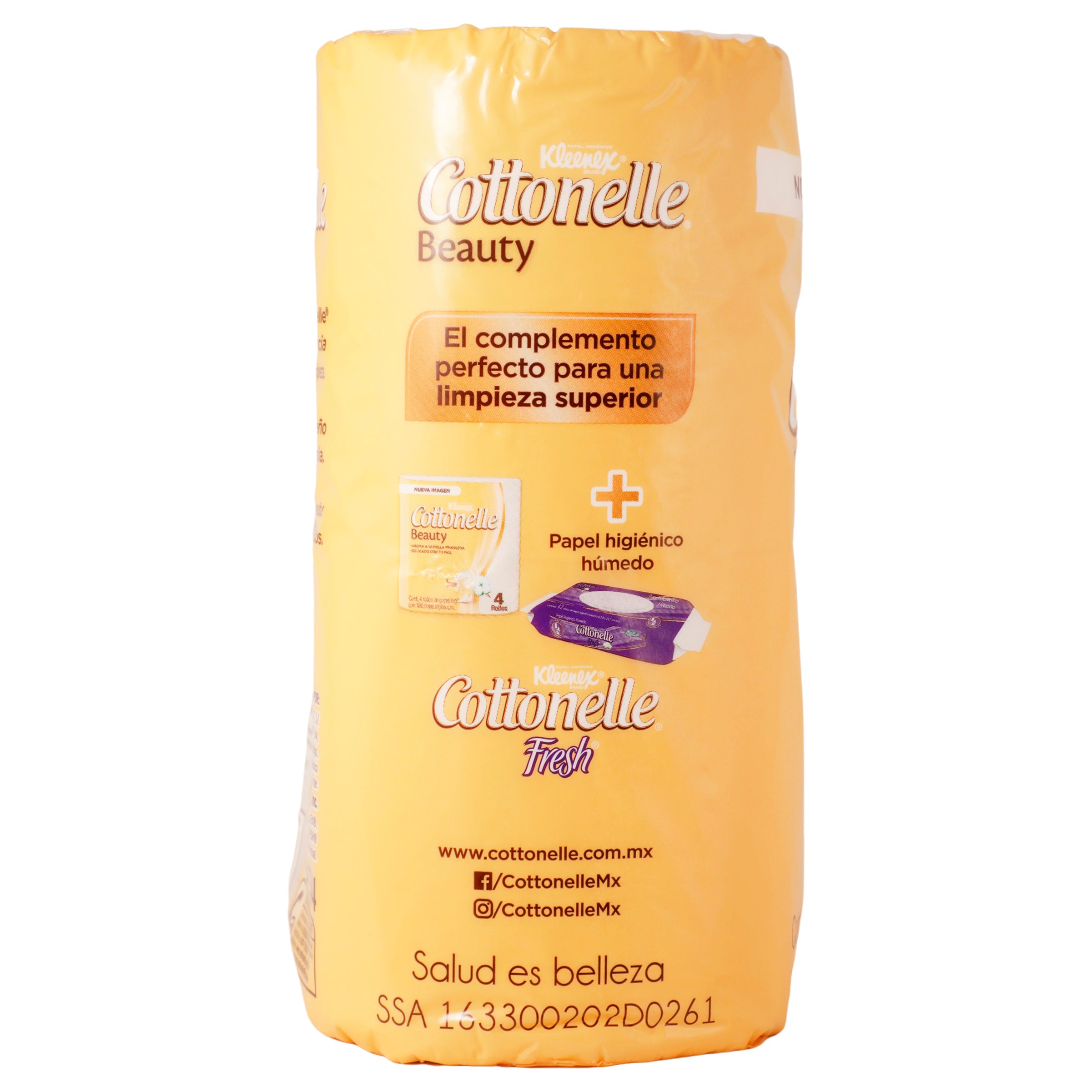 Higienico  Kleenex Cottonelle Beauty 4 Rollos 180 Hojas-8