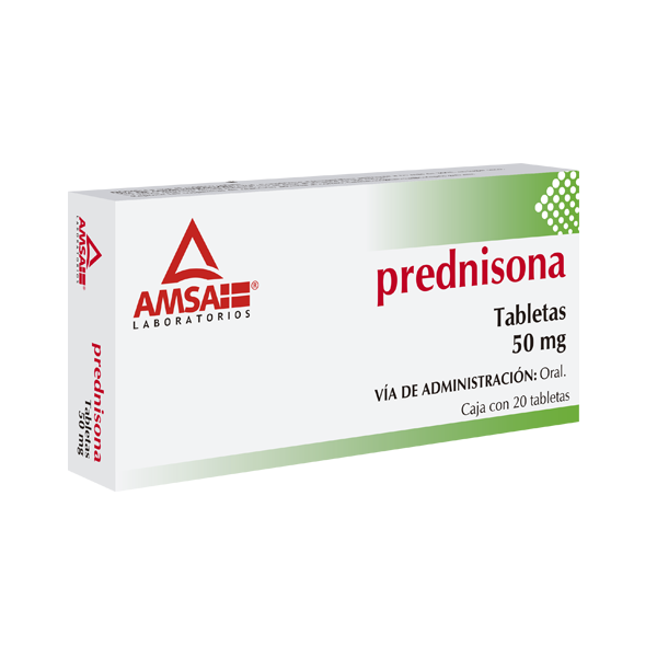 Prednisona 50 Mg Con 20 Tabletas Amsa