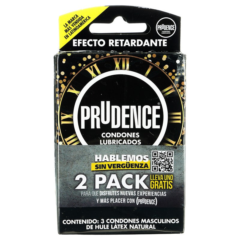 Preservativo Prudence 2 Pack Extra Time Con 6 Piezas 7502214980824