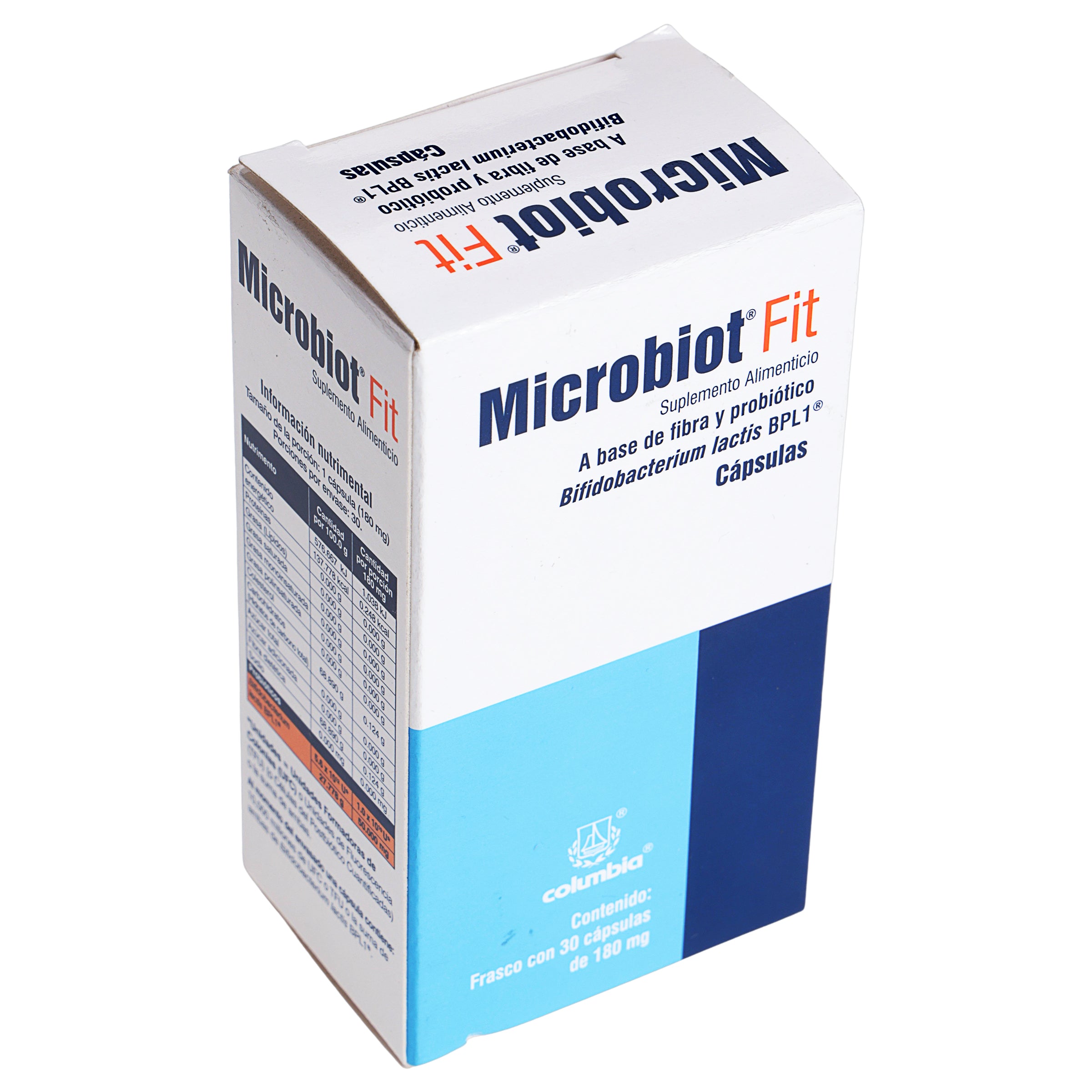 Microbiot Fit 180 Mg Suplemento Alimenticio Con 30 Capsulas-2