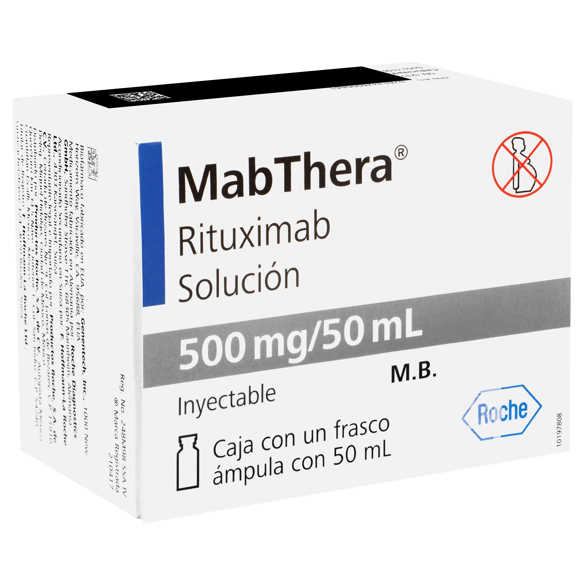 Mabthera 500 Mg Solucion Inyectable Frasco Ampula De 50 Ml-2