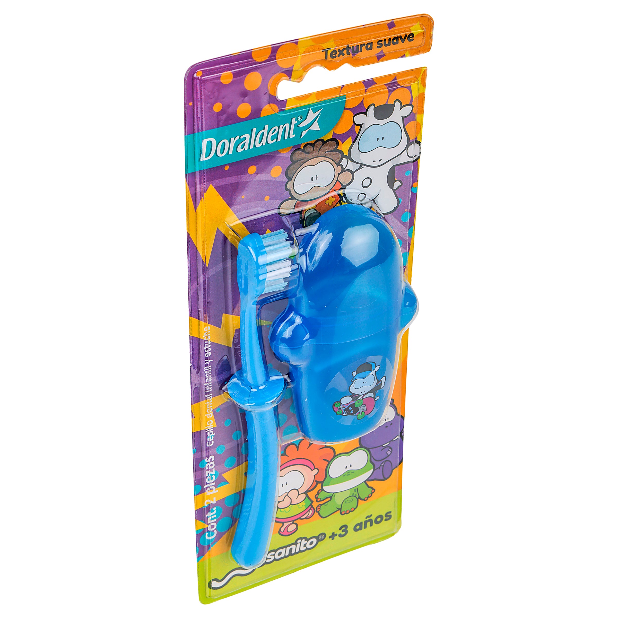 Cepillo Dental Dorald Infantil Cowco+Estuche-2