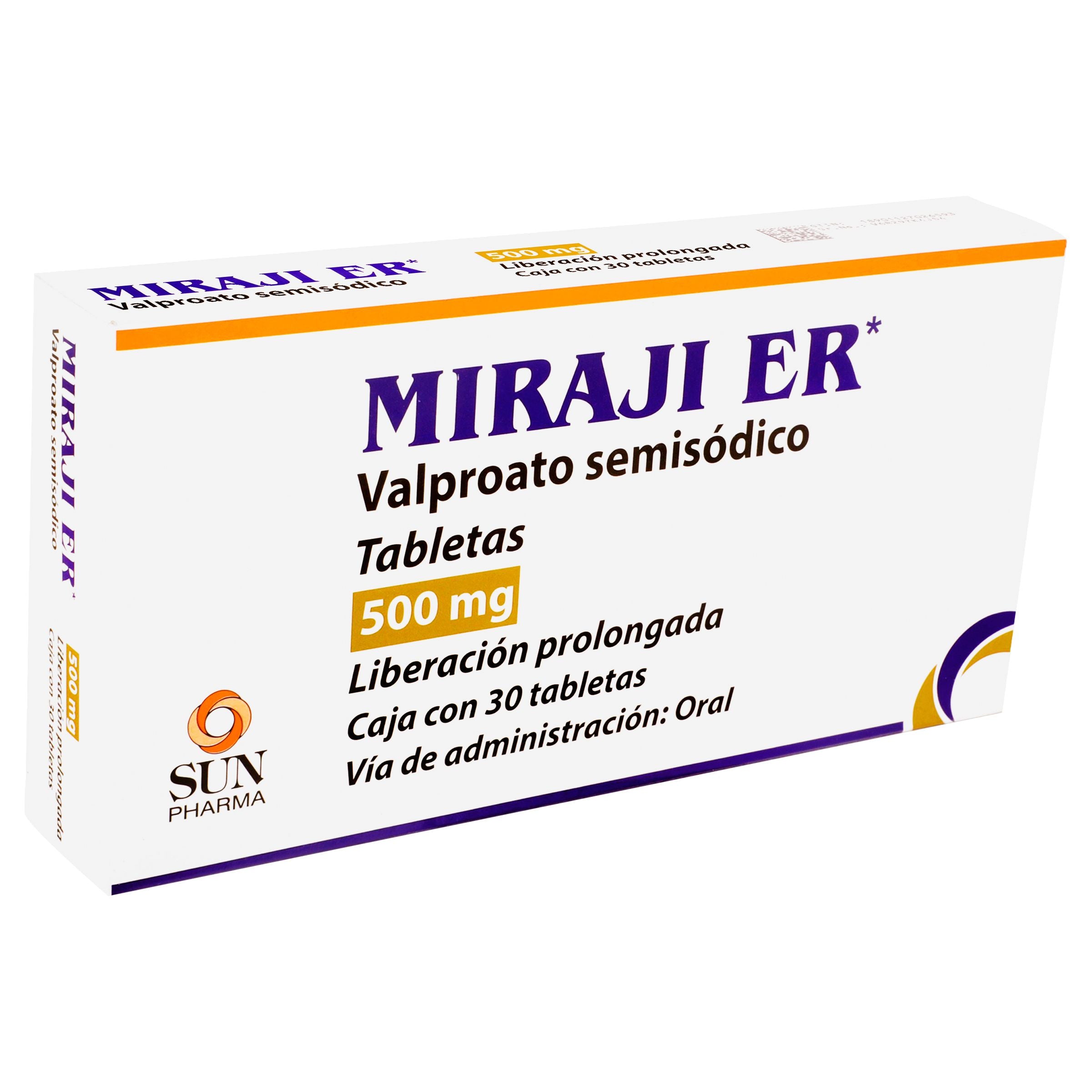 Miraji Er 500 Mg Liberacion Prolongada Con 30 Tabletas-2