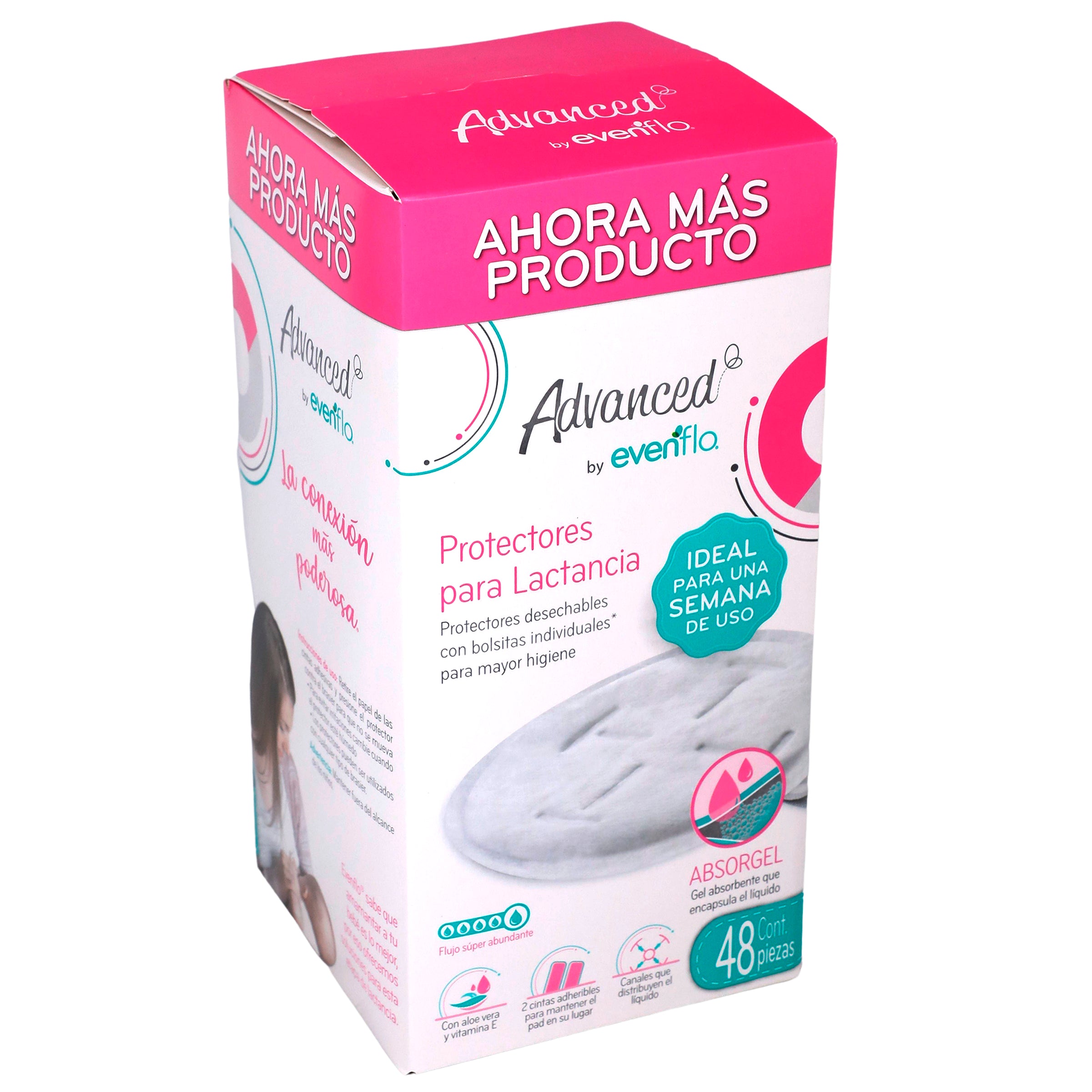 Protector Lactancia Evenflo Absorgel Con 48 Piezas-2