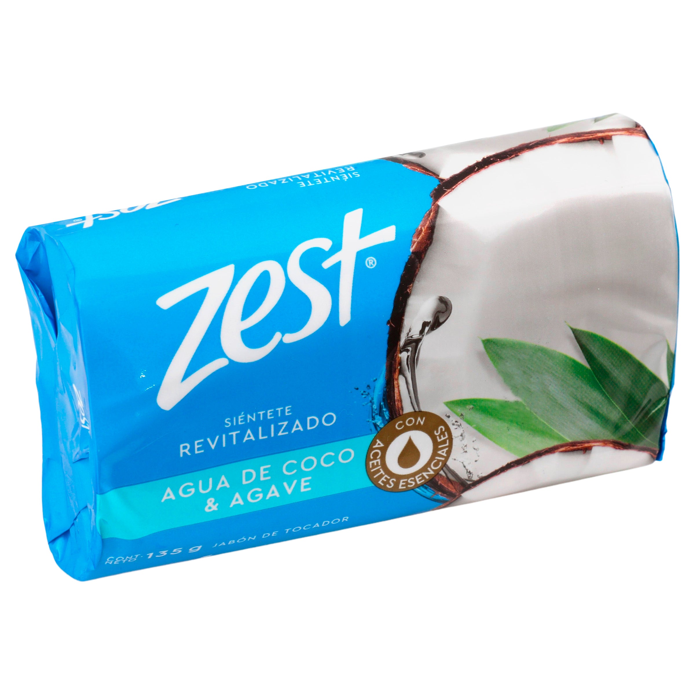 Jabon Zest Agua De Coco Y Agave 135 G-2