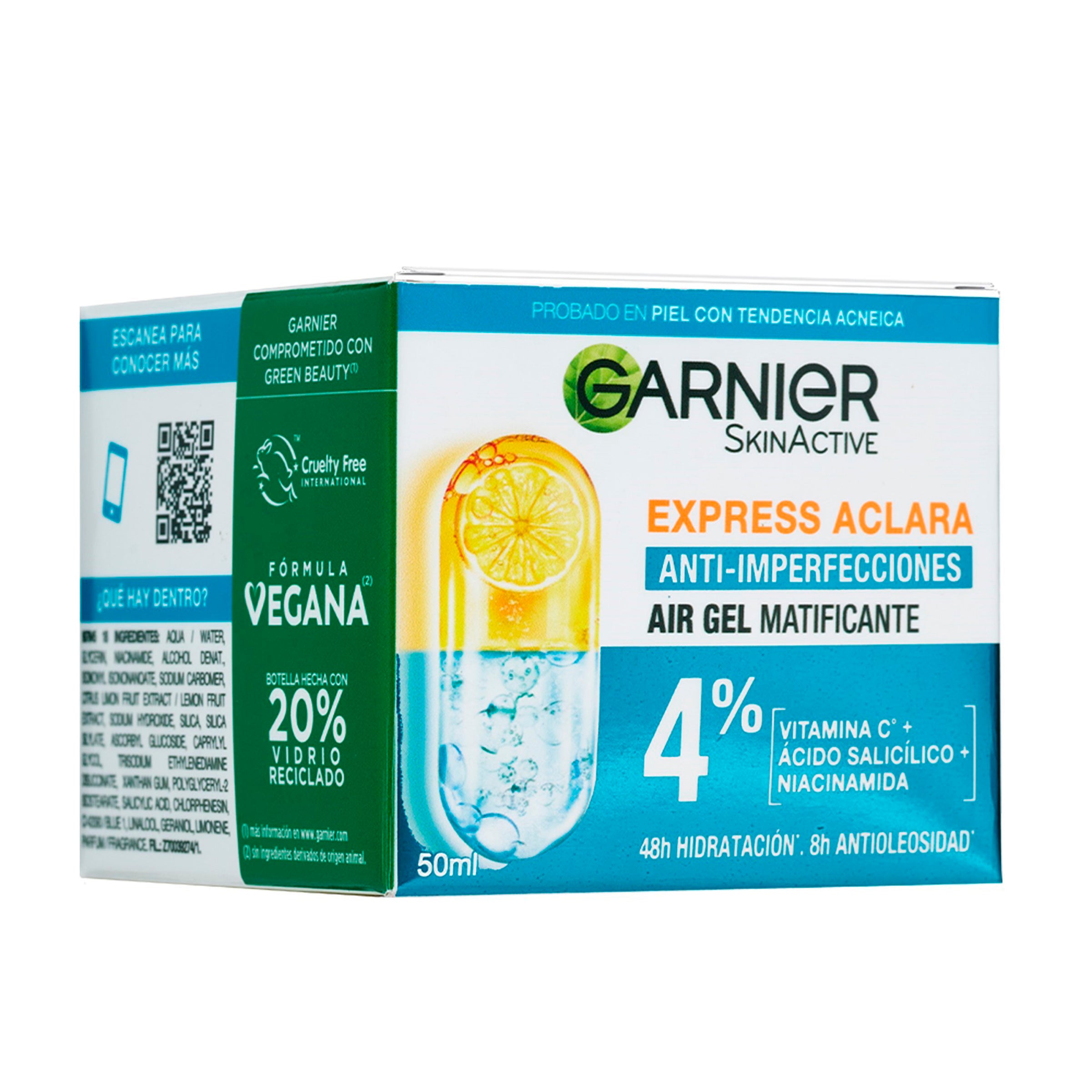 Gel Facial Garnier Express Aclara Anti-Impercciones 50 Ml-2