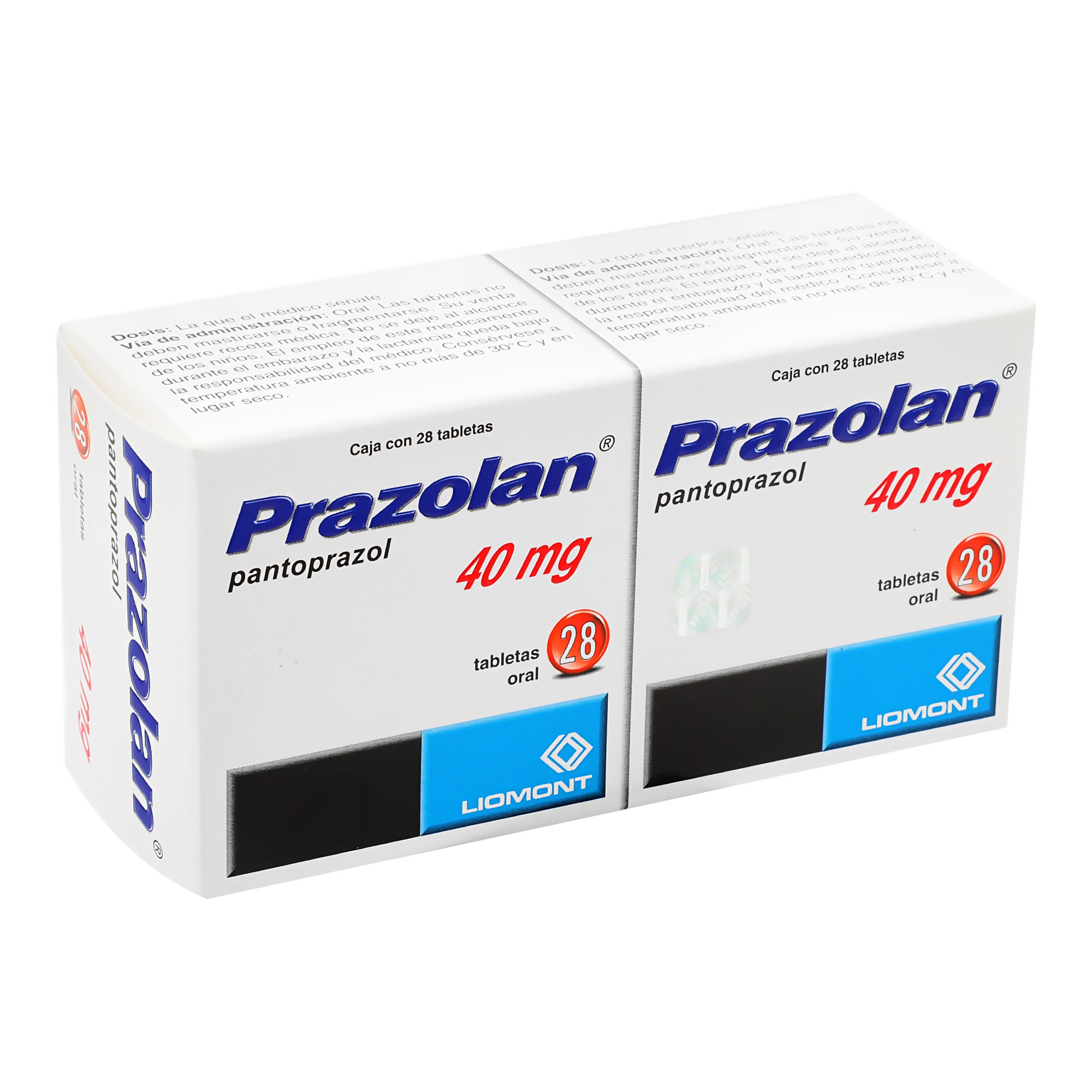 Prazolan Dual 40 Mg Grageas Con 28-2