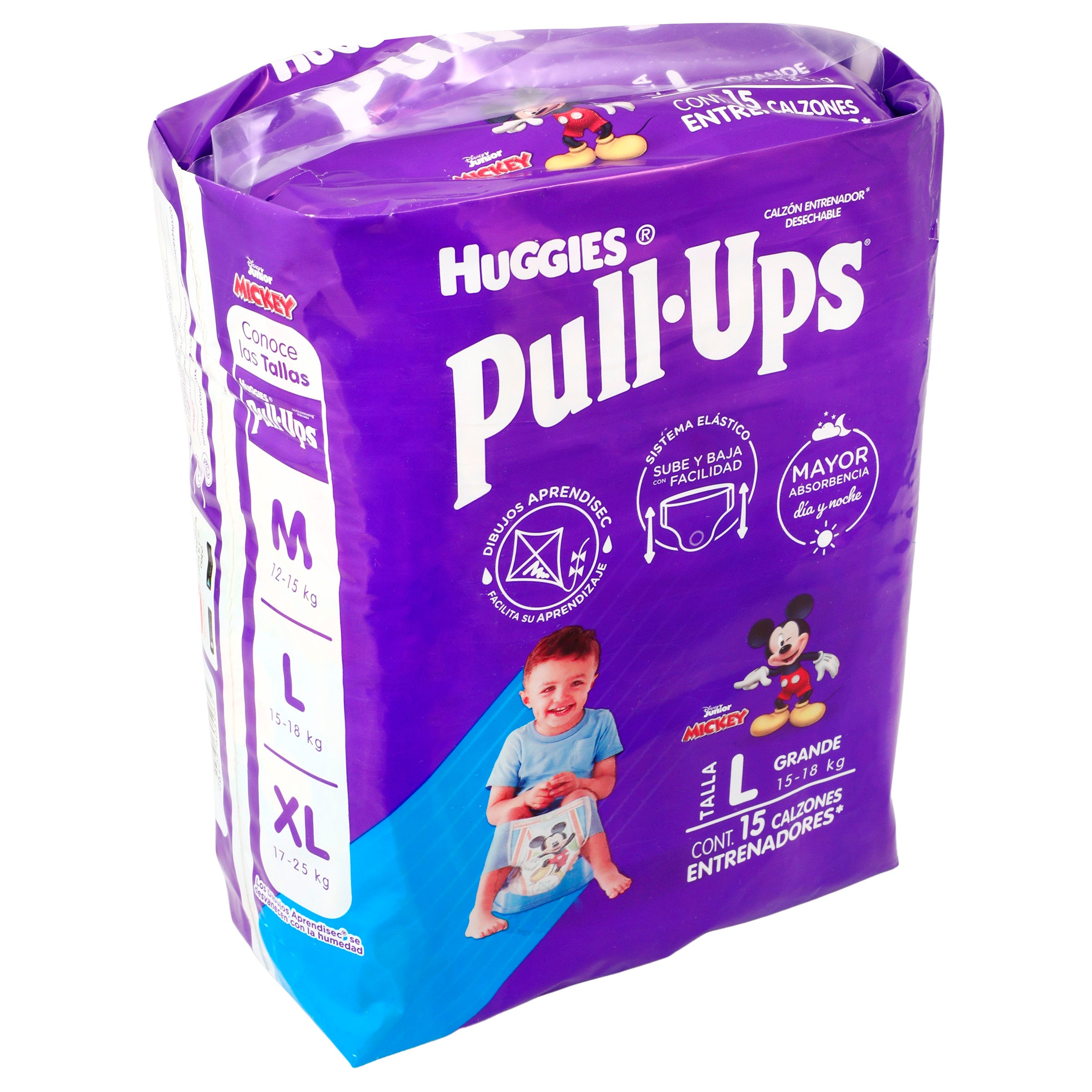 Calzon Pull-Ups Gde Niño Con 15 Piezas-2