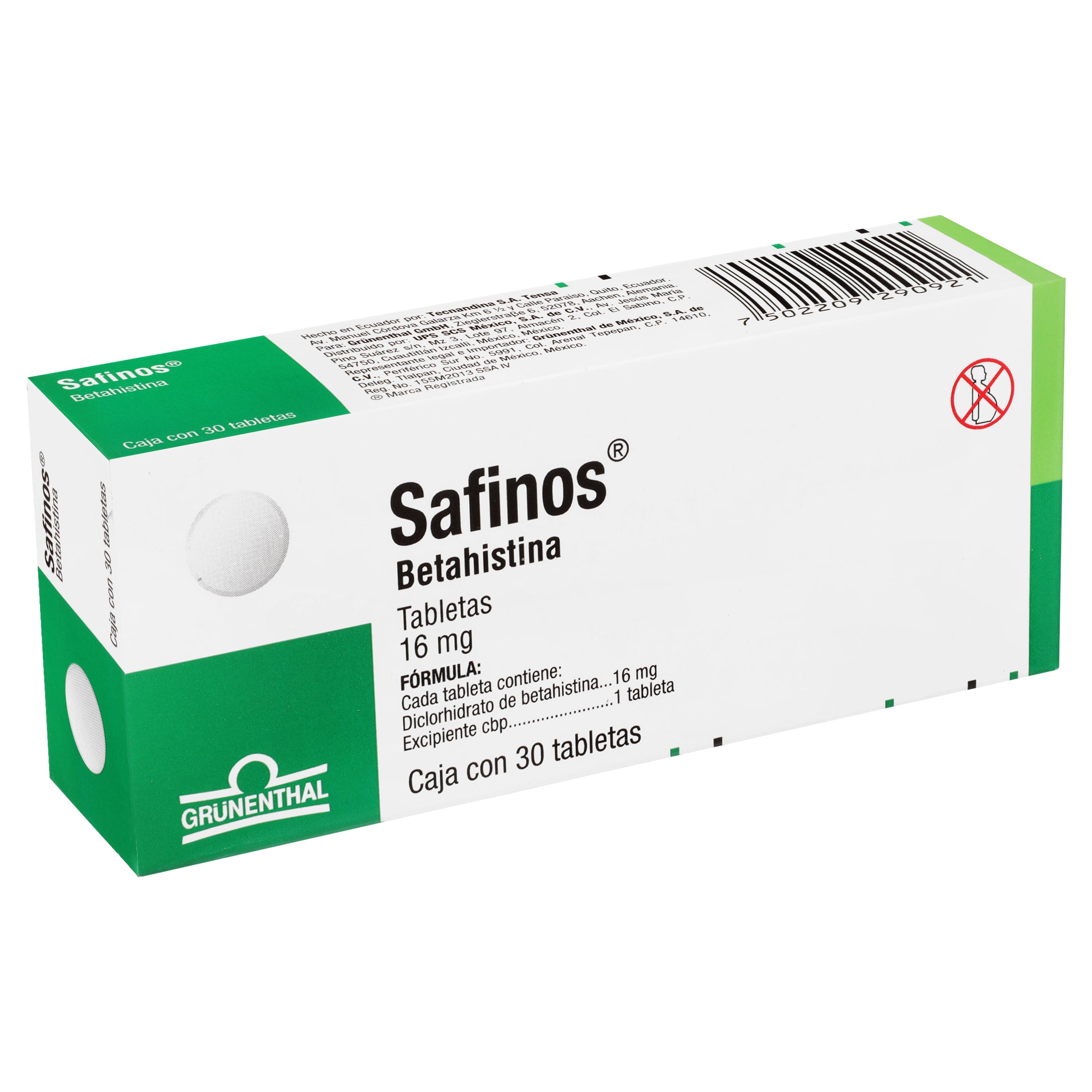 Safinos 16 Mg Con 30 Tabletas-3