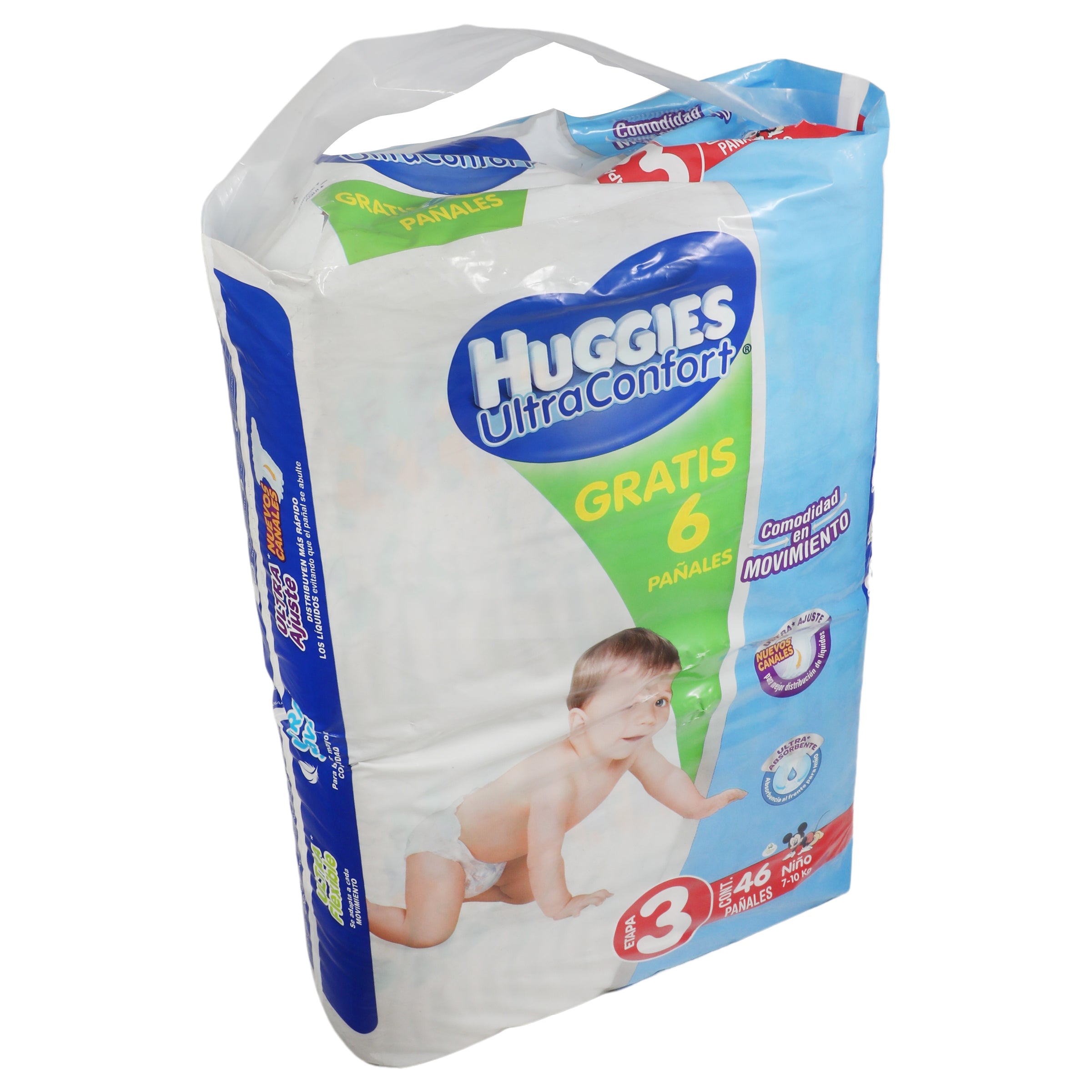 Huggies Ultra Confort Etapa 3 Niño C/40  6 Gratis-2