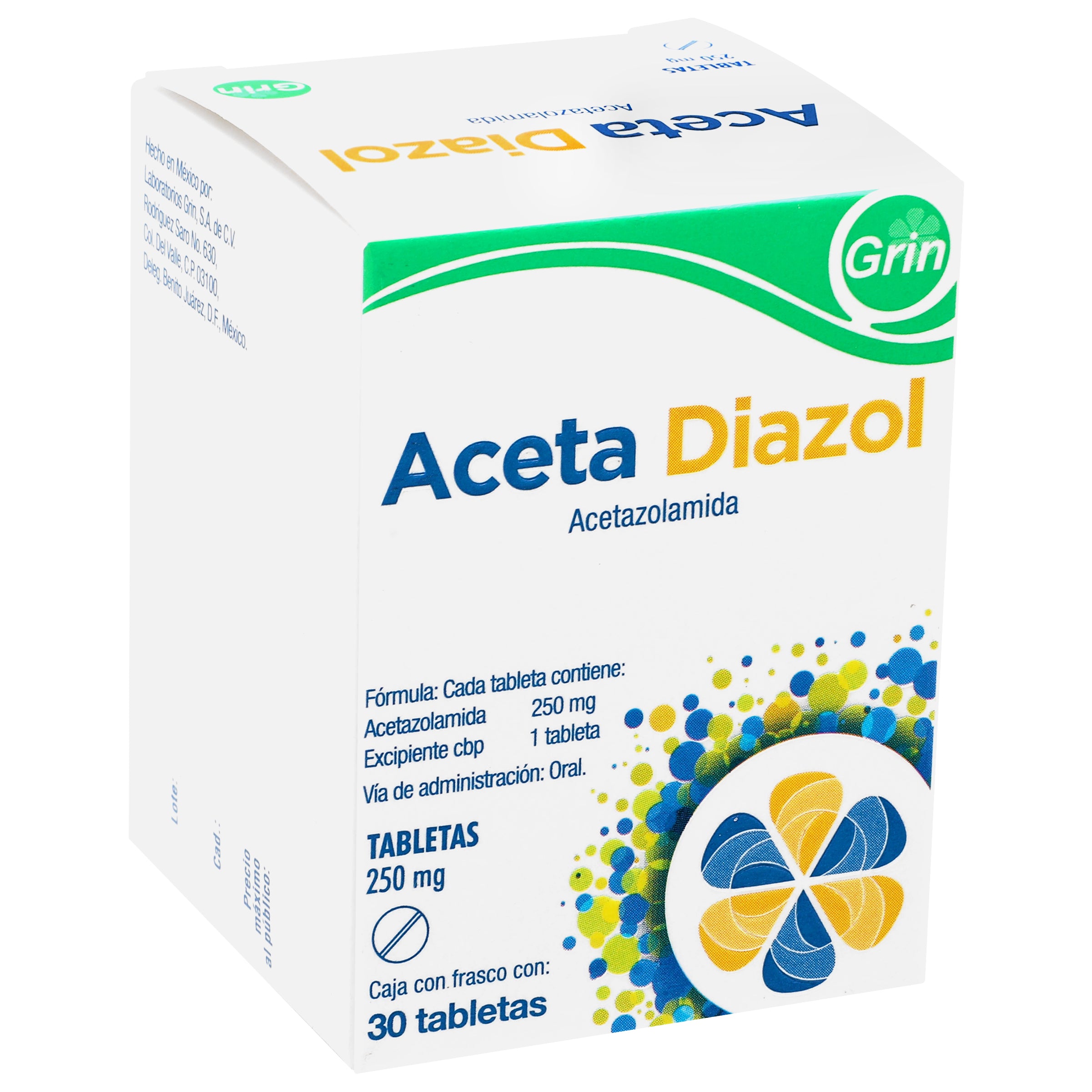 Aceta-Diazol 250 Mg Tabletas 30-2