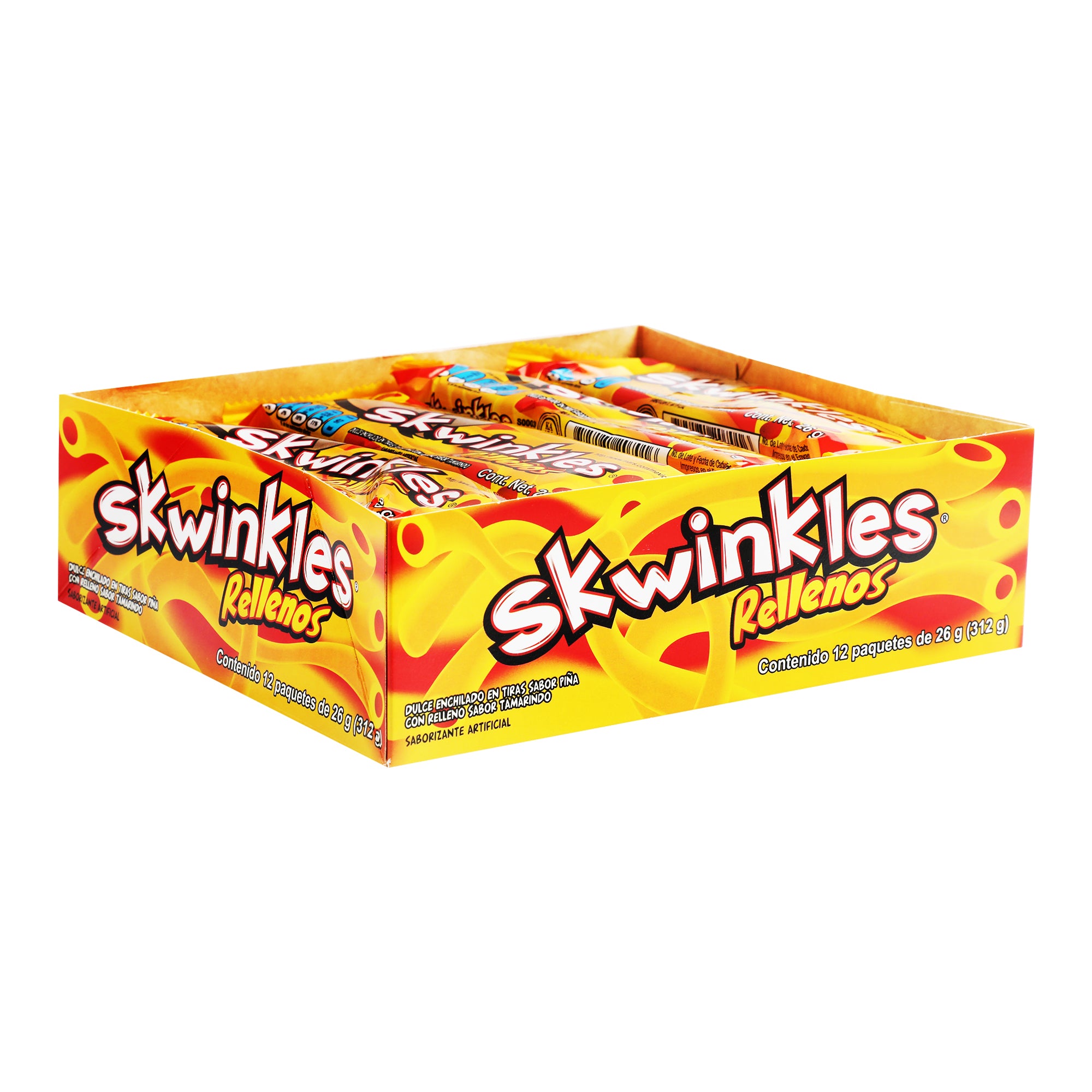 Exhibidor Skwinkles Piña/Tamarindo Con 12 Piezas-2