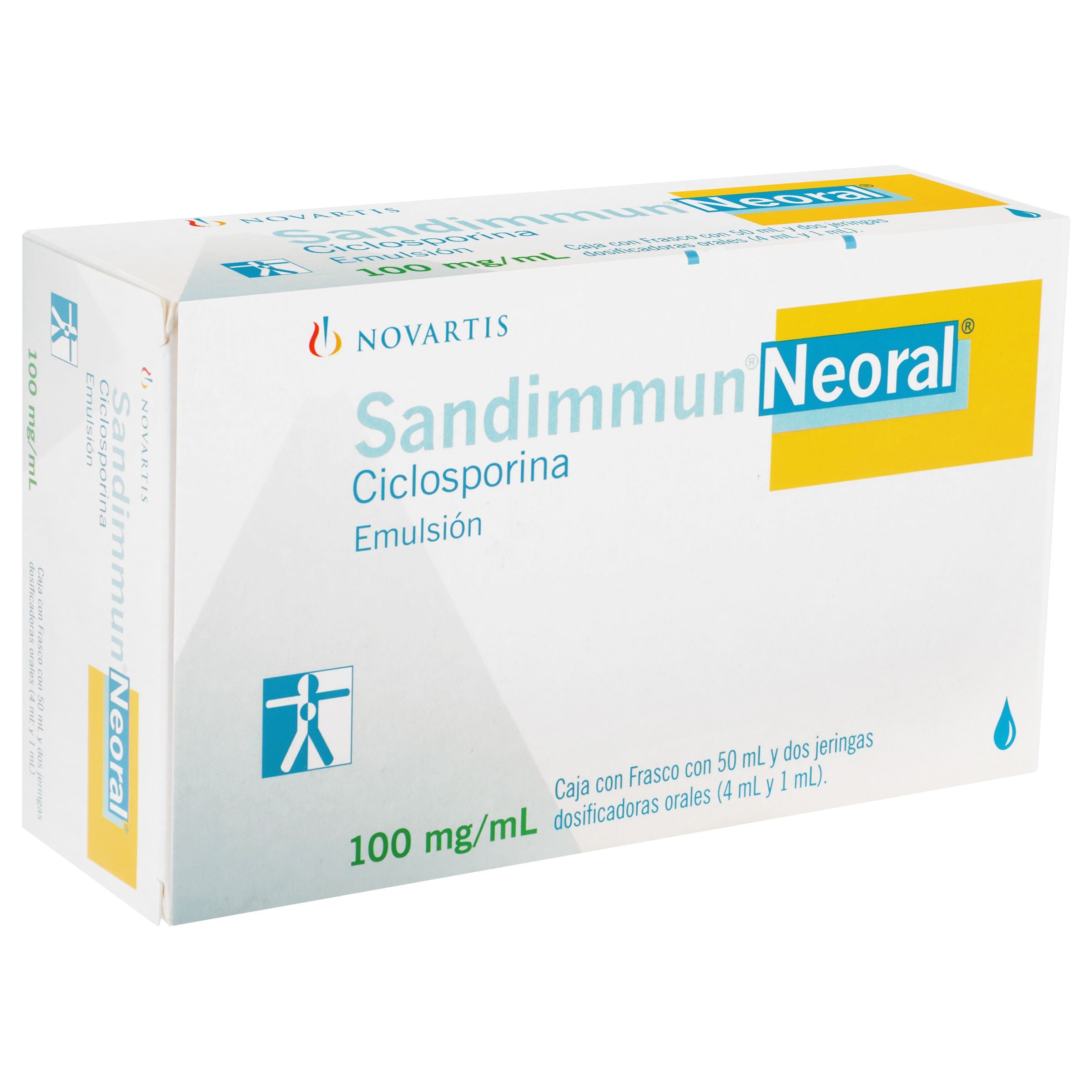 Sandimmun Neoral 100 Mg/50 Ml Con 2 Jeringas Dosificadoras Orales-2