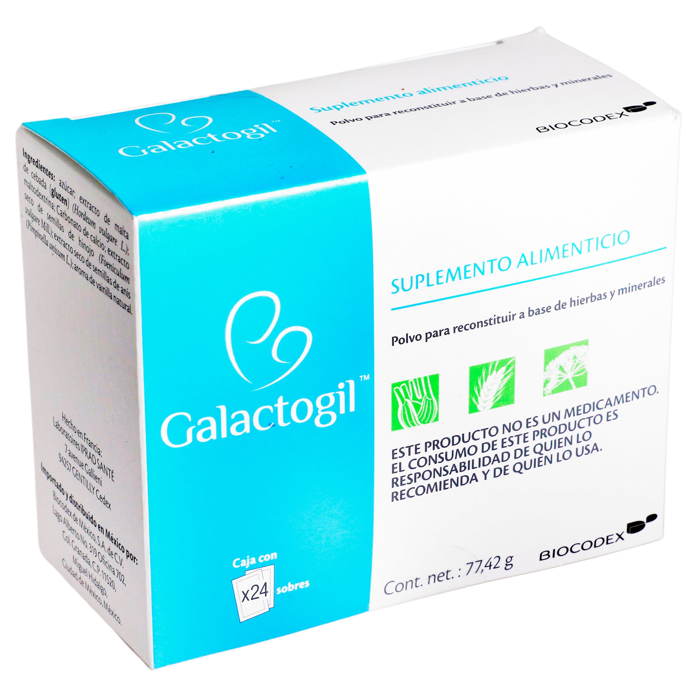 Galactogil Suplemento Alimenticio 77.42 G Con 24 Sobres-2