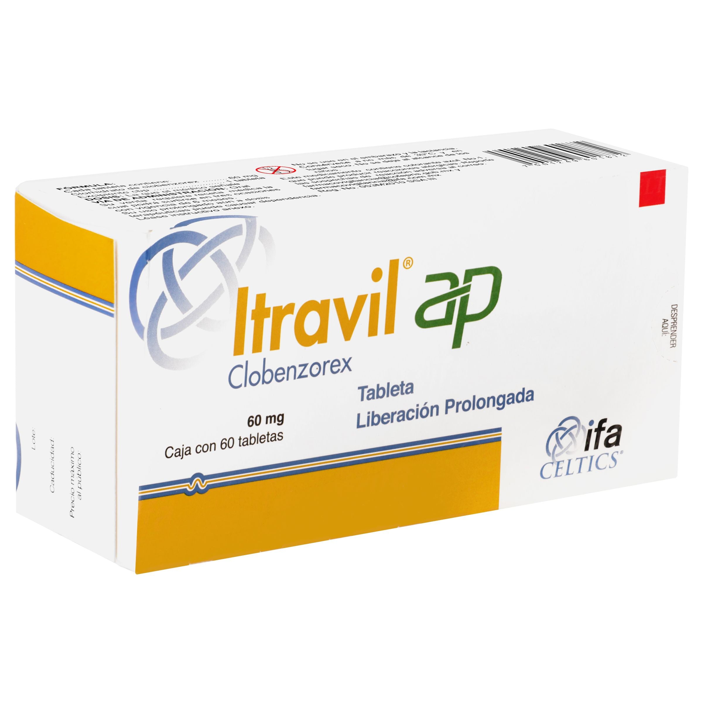 Itravil Ap 60 Mg Con 60 Capsulas Liberacion Prolongada-2