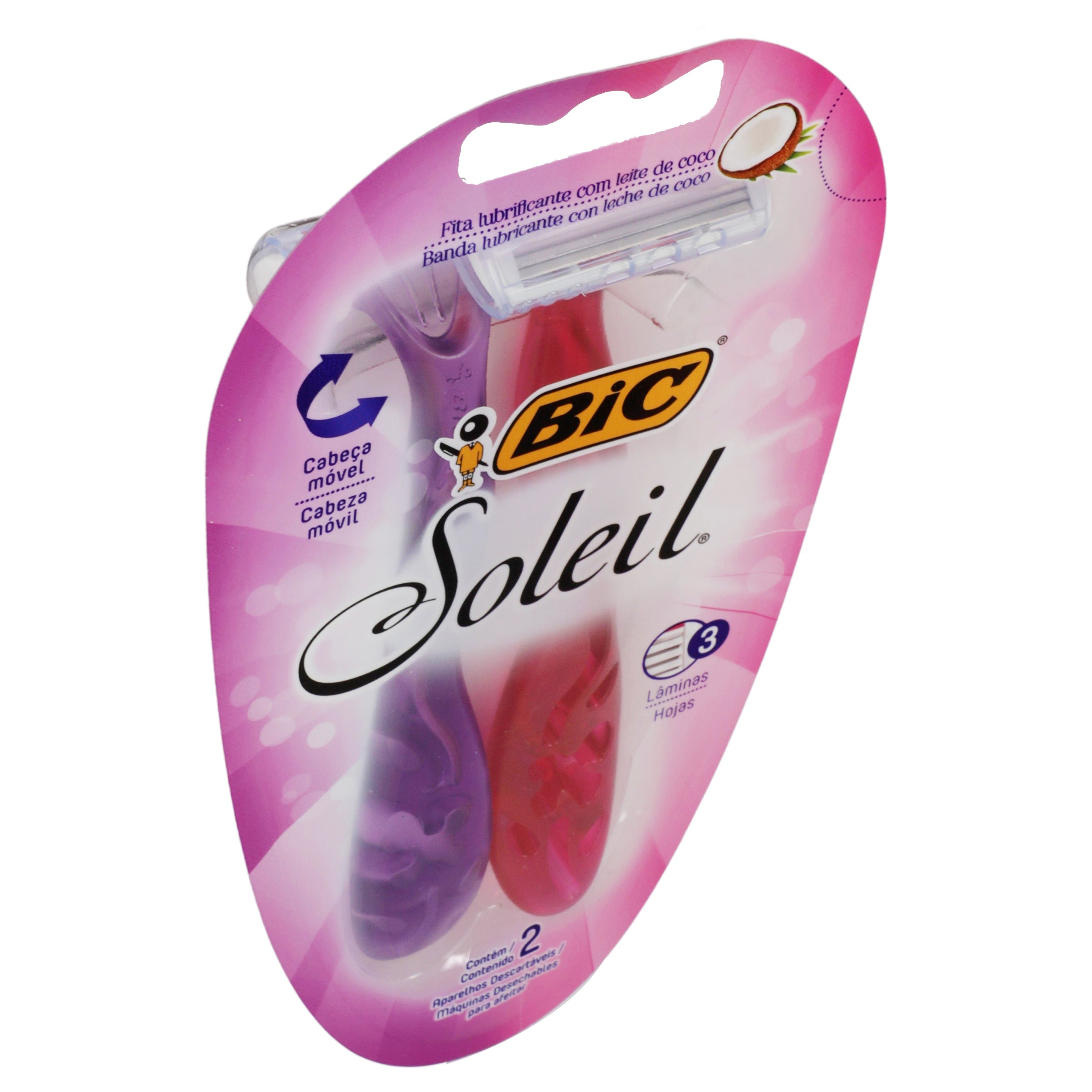 Rastrillo Bic Soleil Cabeza Movil Con 2-2