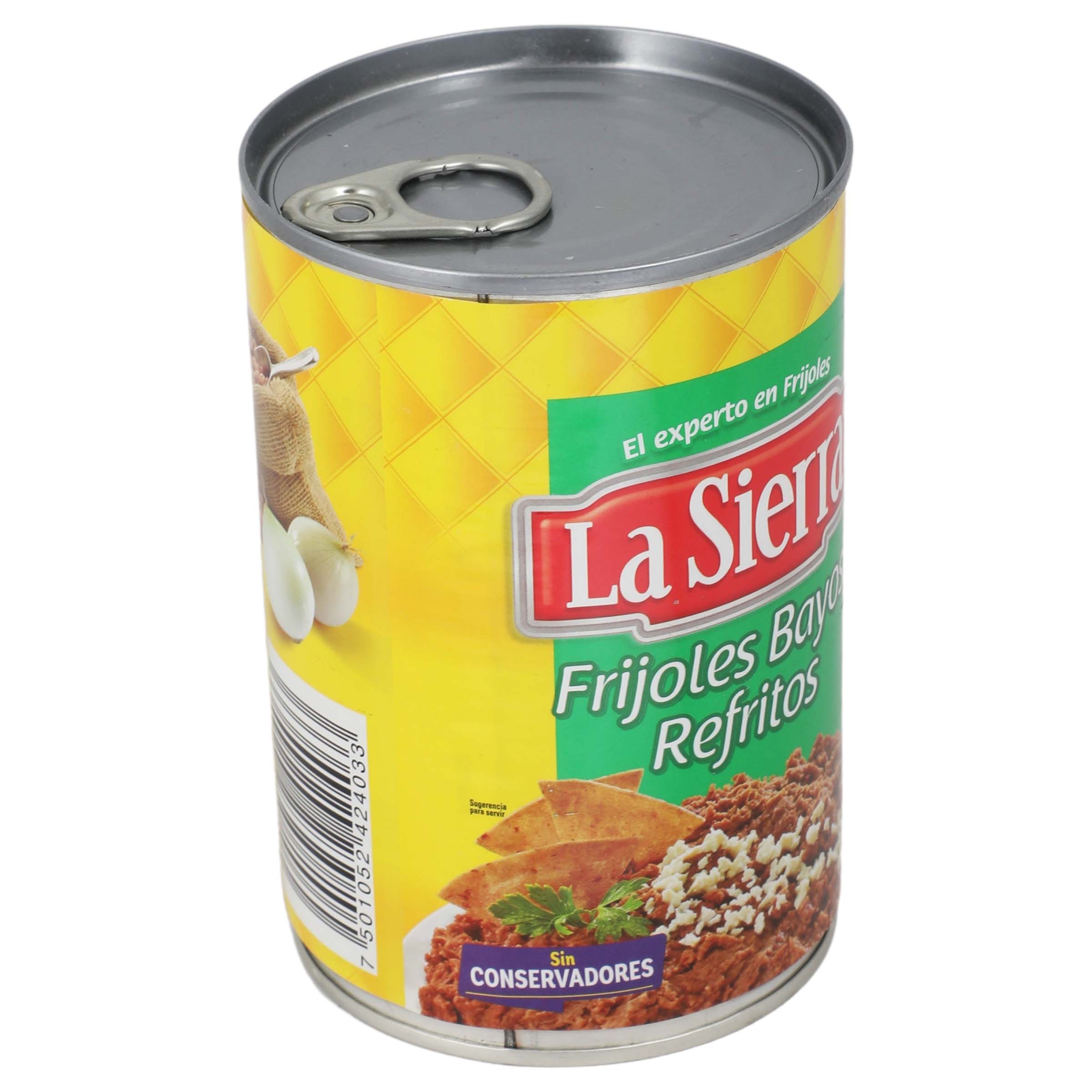 Frijoles Bayos Refritos 440 G La Sierra-2