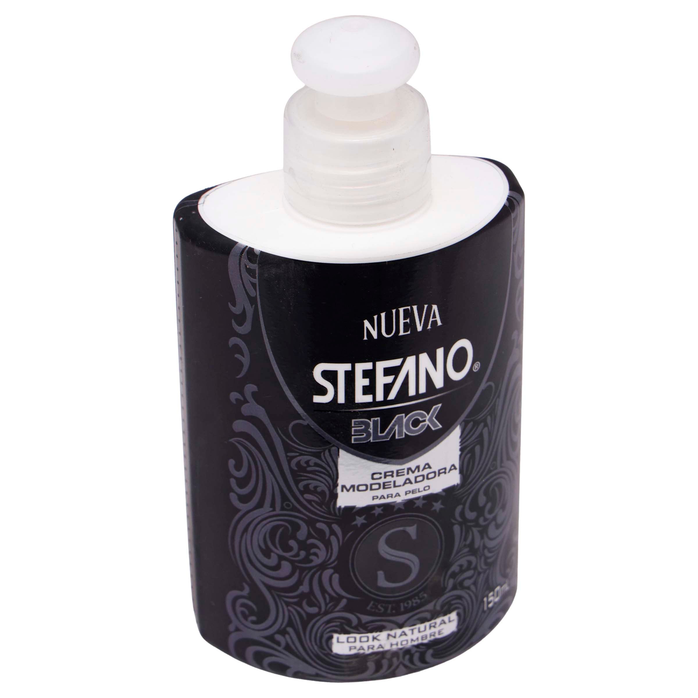 Crema Para Peinar Stefano Black M-Pel Hombre 150Ml-3