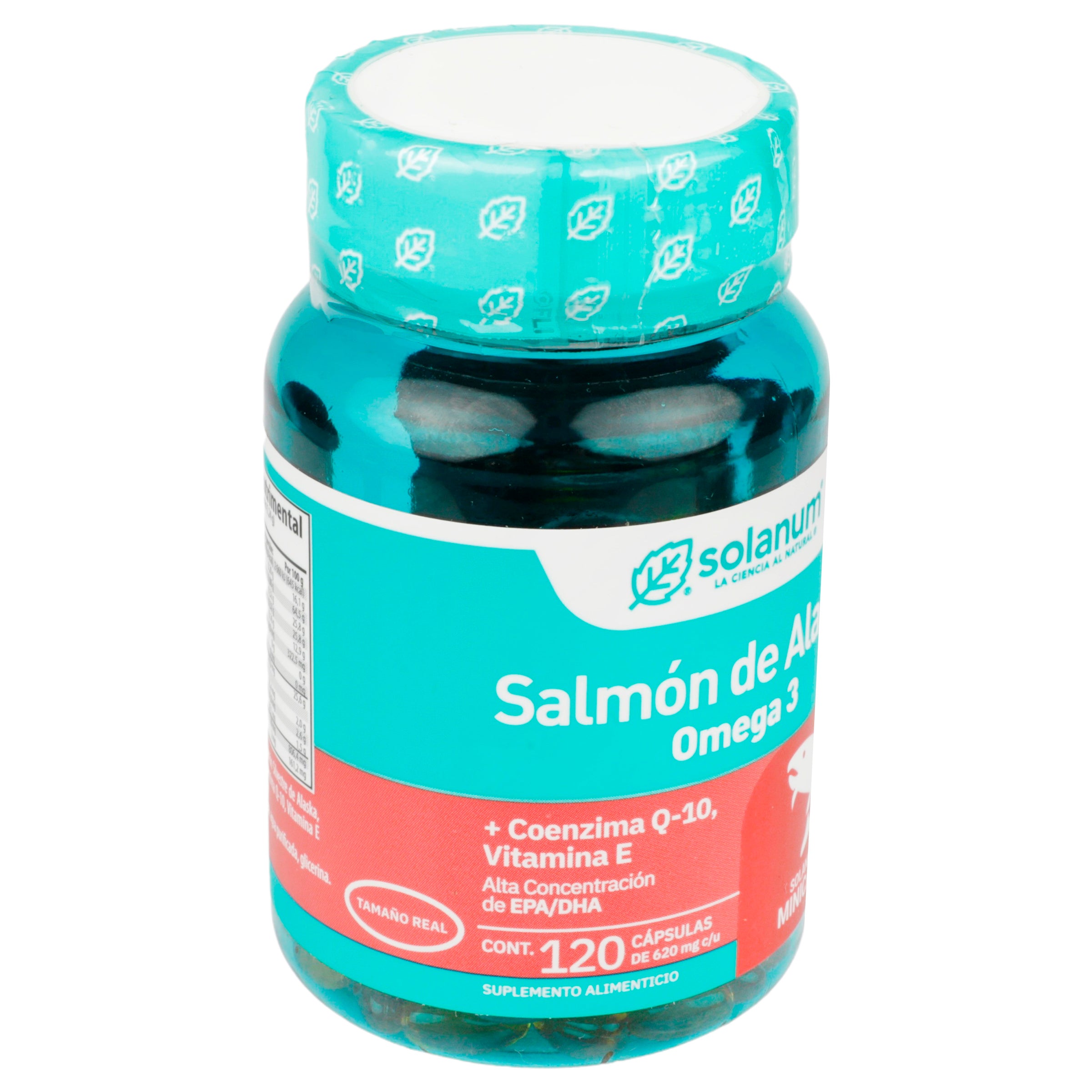 Omega 3 Salmon +Vitamina-E +Coq Con 120 Capsulas-2