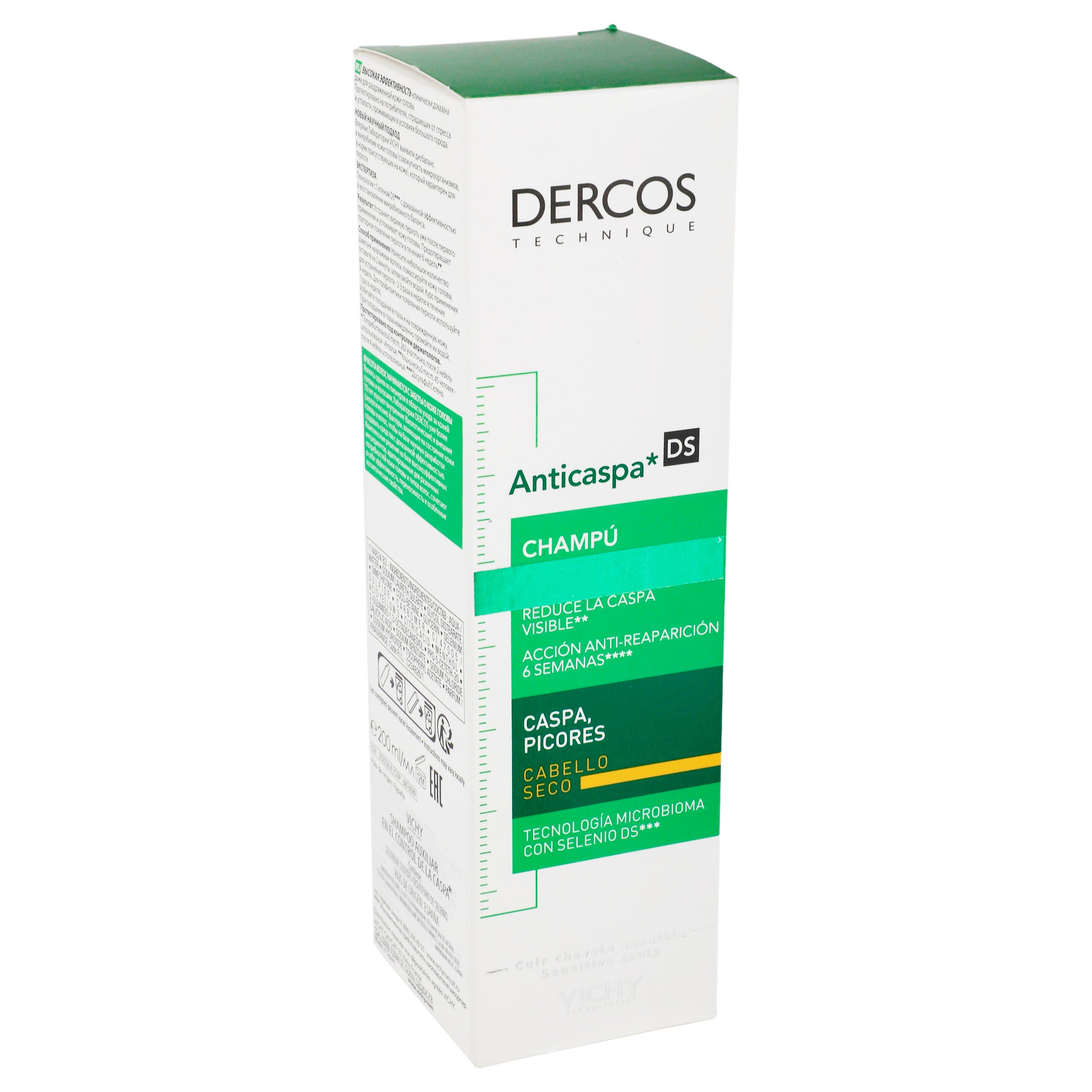 Shampoo Dercos Anticaspa Para Cabello Seco 200 Ml-2