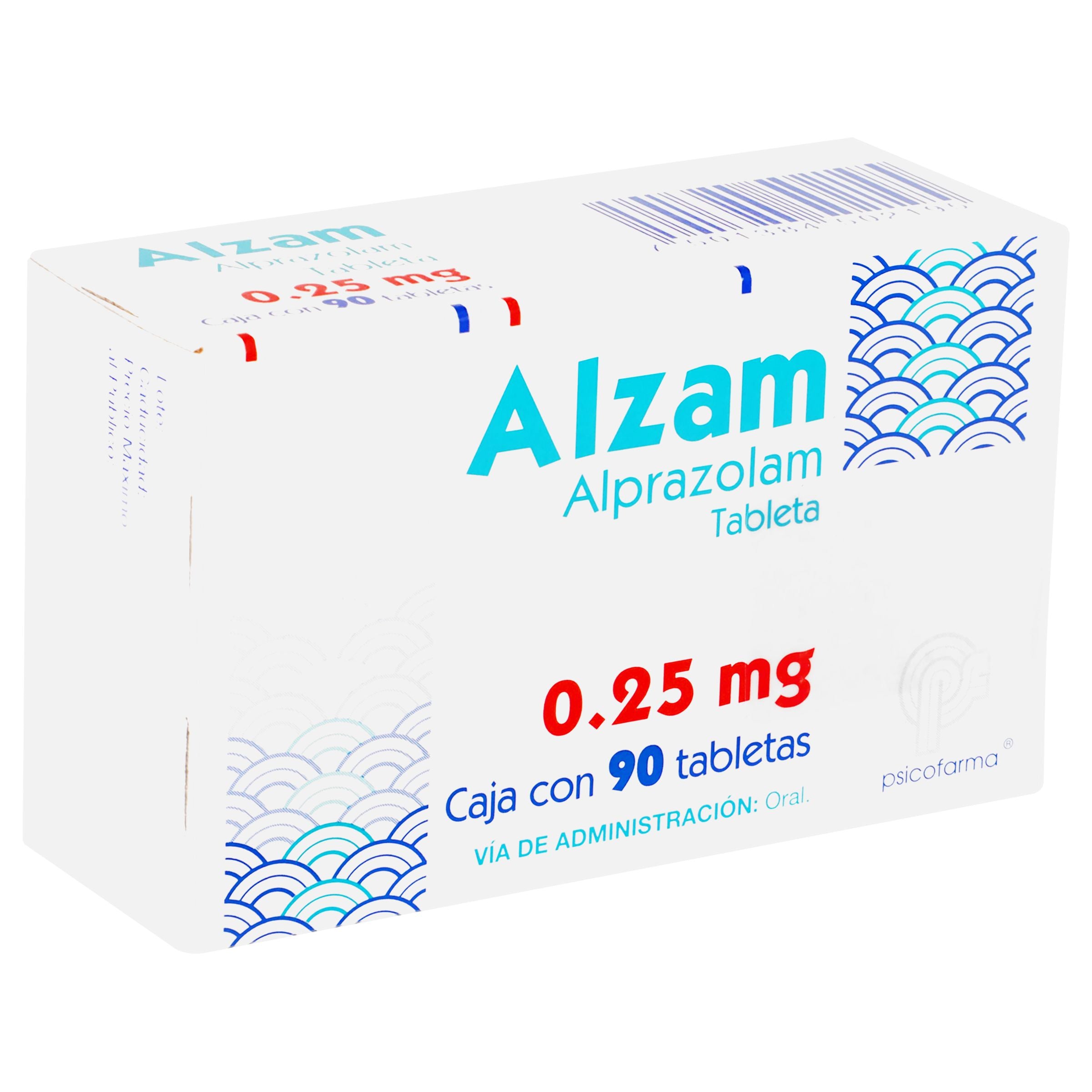 Alzam 0.25 Mg Con 90 Tabletas Oral-2