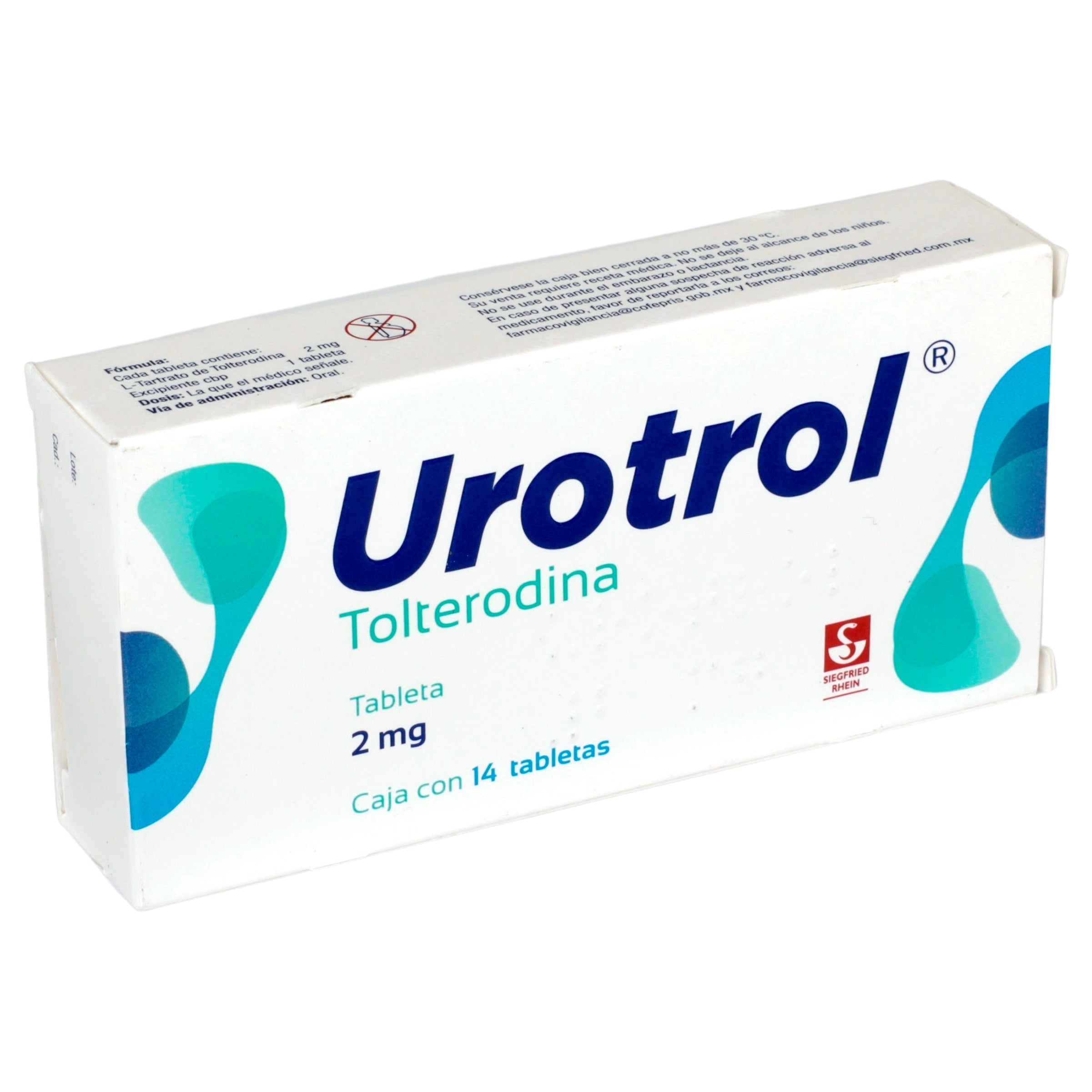 Urotrol (Tolterodina) 2 Mg Frasco Con 14 Tabletas-2