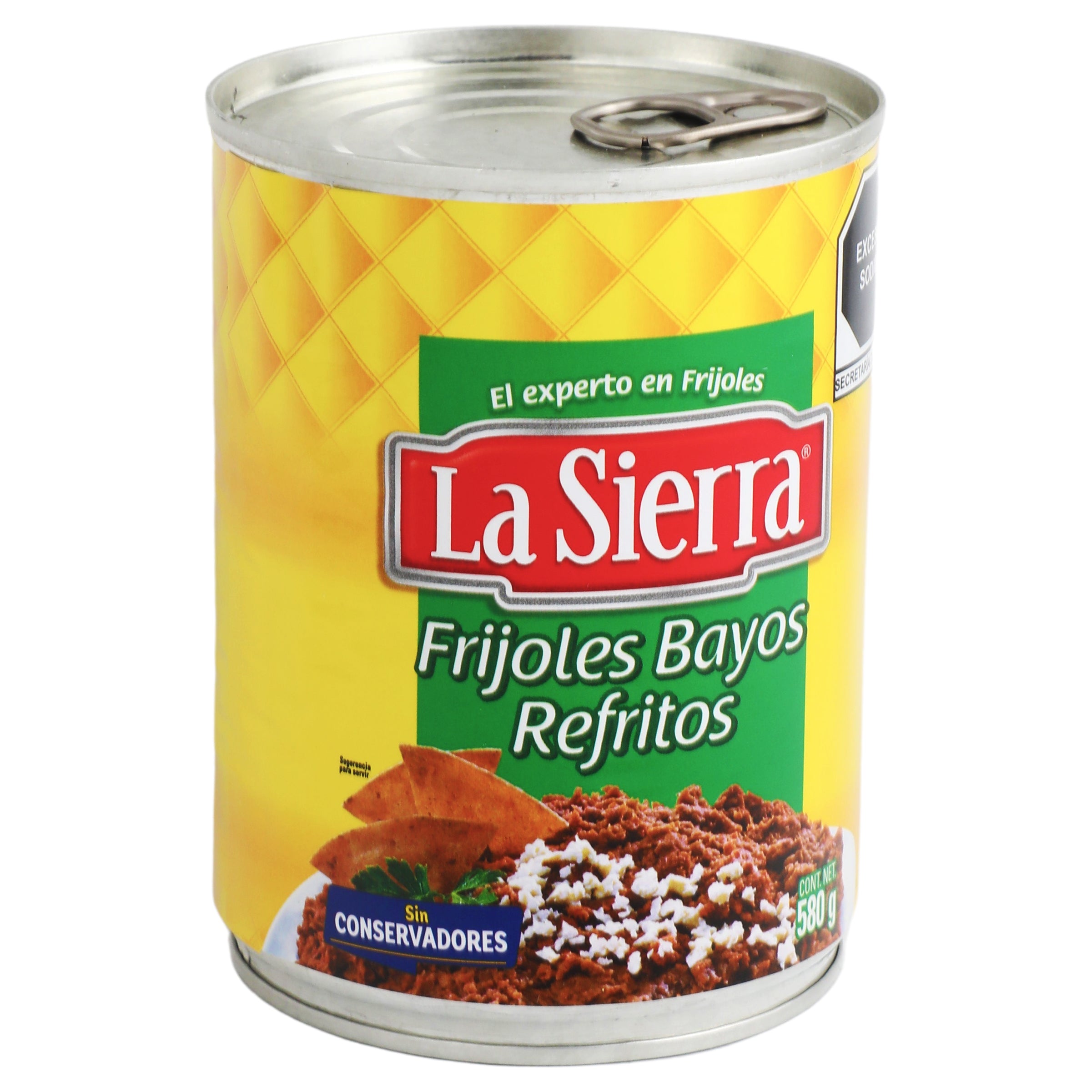 Frijoles Bayos Refritos 580 G La Sierra-2