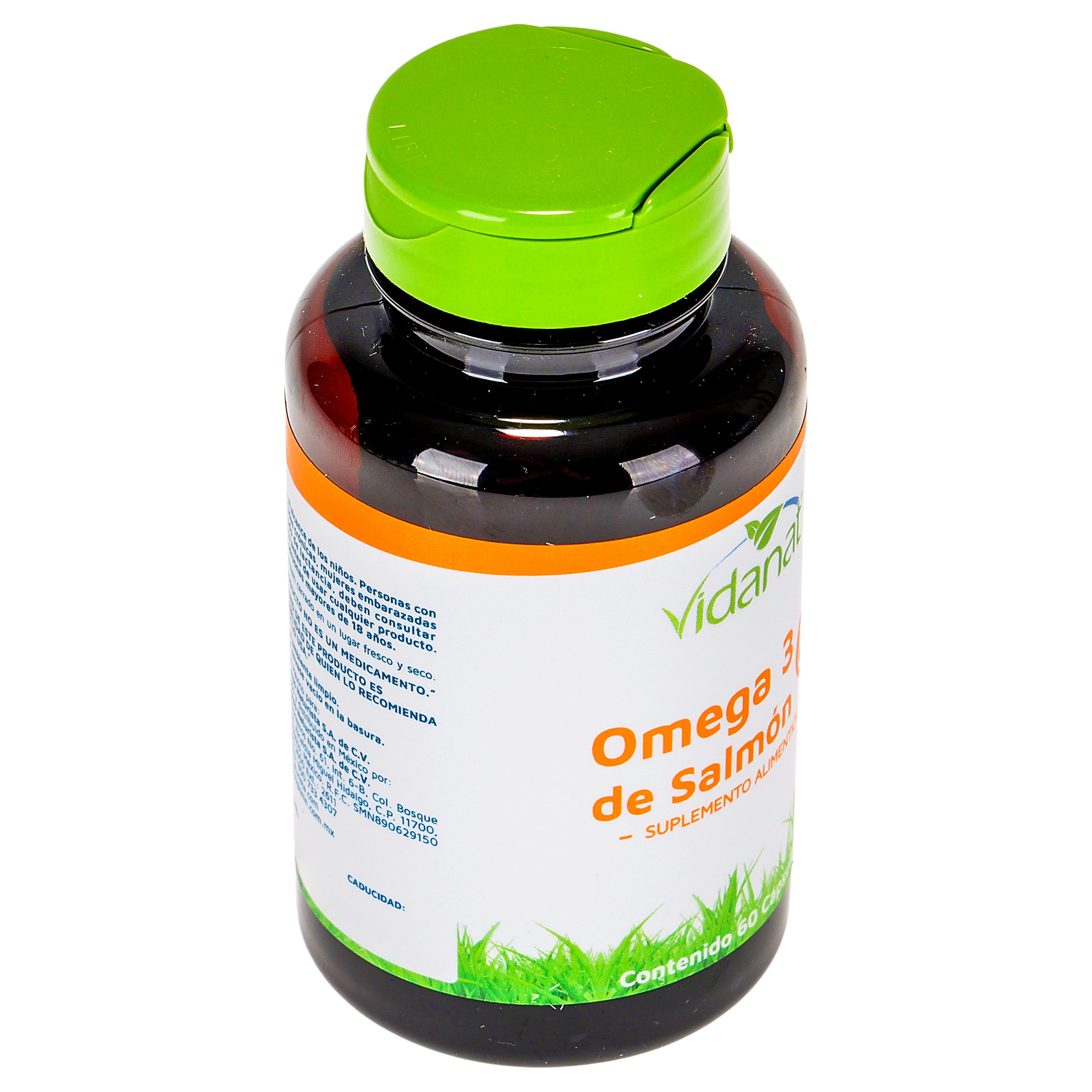 Omega 3 De Salmon Con 60 Capsulas Suplemeto Alimenticio Vidanat-2