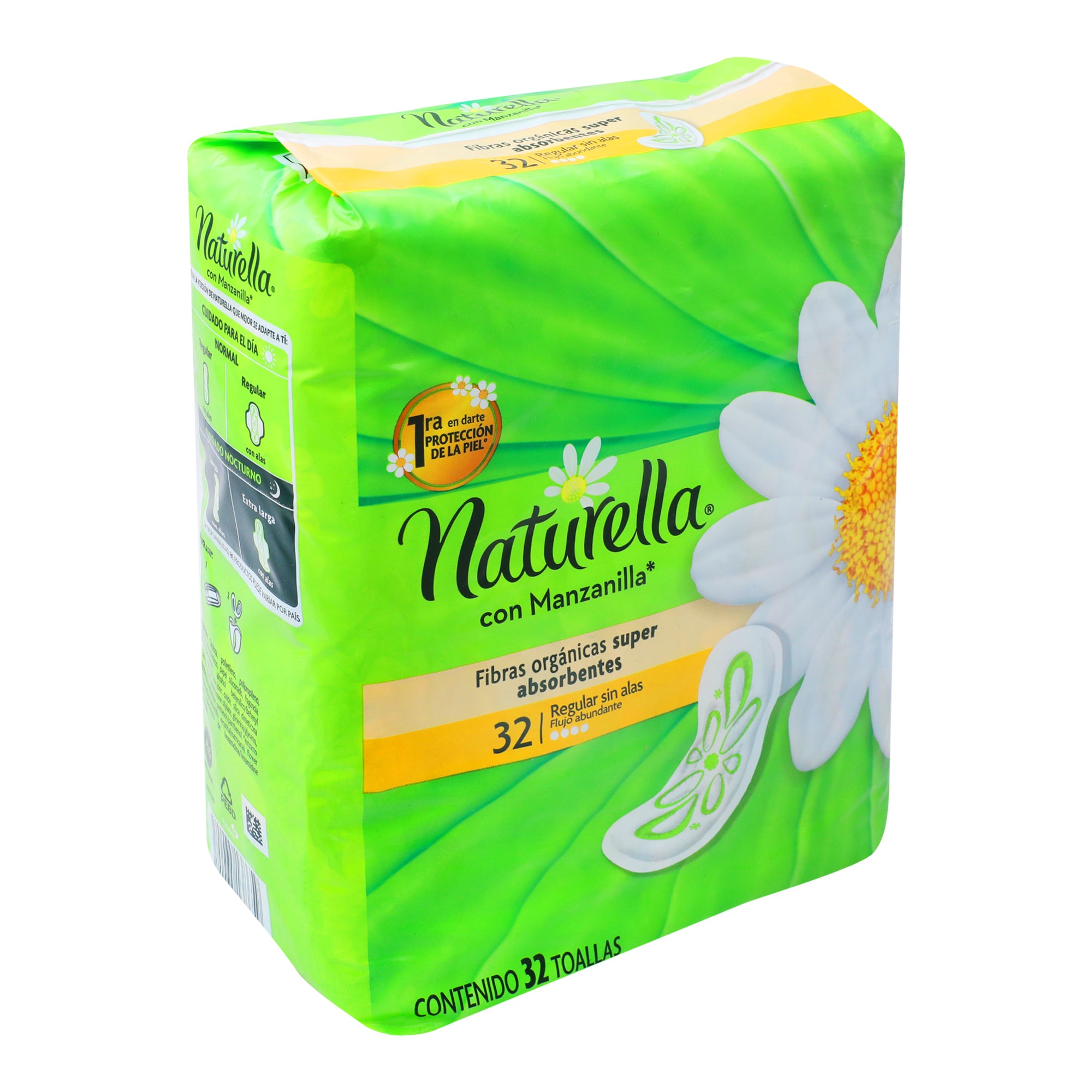 Toallas Sanitarias Natur Manzanilla Reg Sin Alas 32 Pza-1