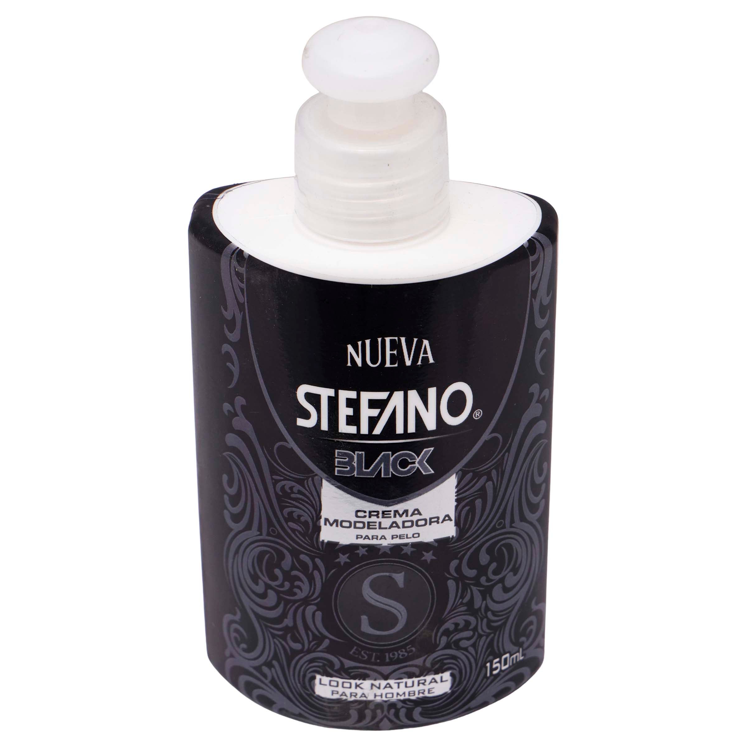 Crema Para Peinar Stefano Black M-Pel Hombre 150Ml-5