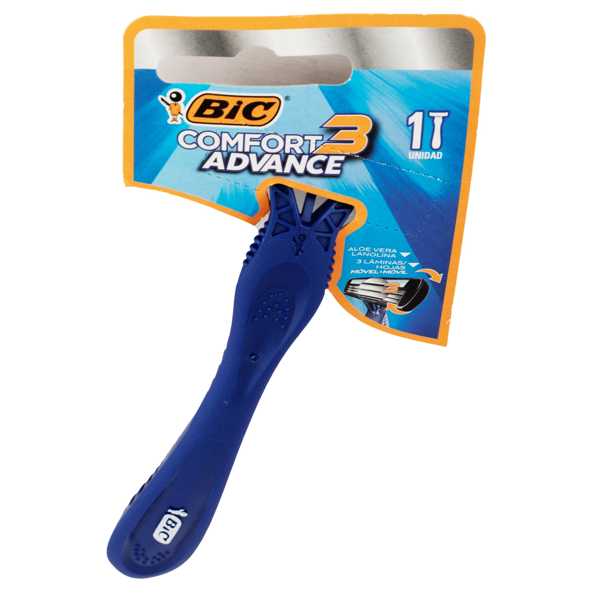 Rastrillo Bic Comfort-3 Cabeza Movil Pieza-2